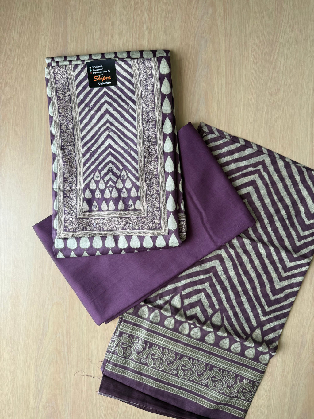Premium Cotton Unstitched Set