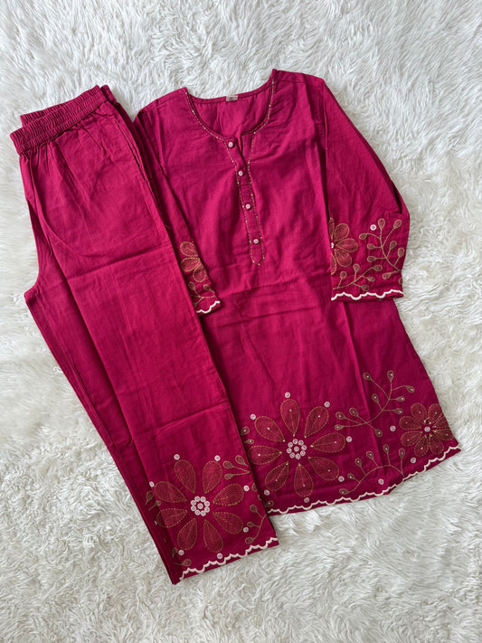 Soft Khadi Cotton Co-ord Set