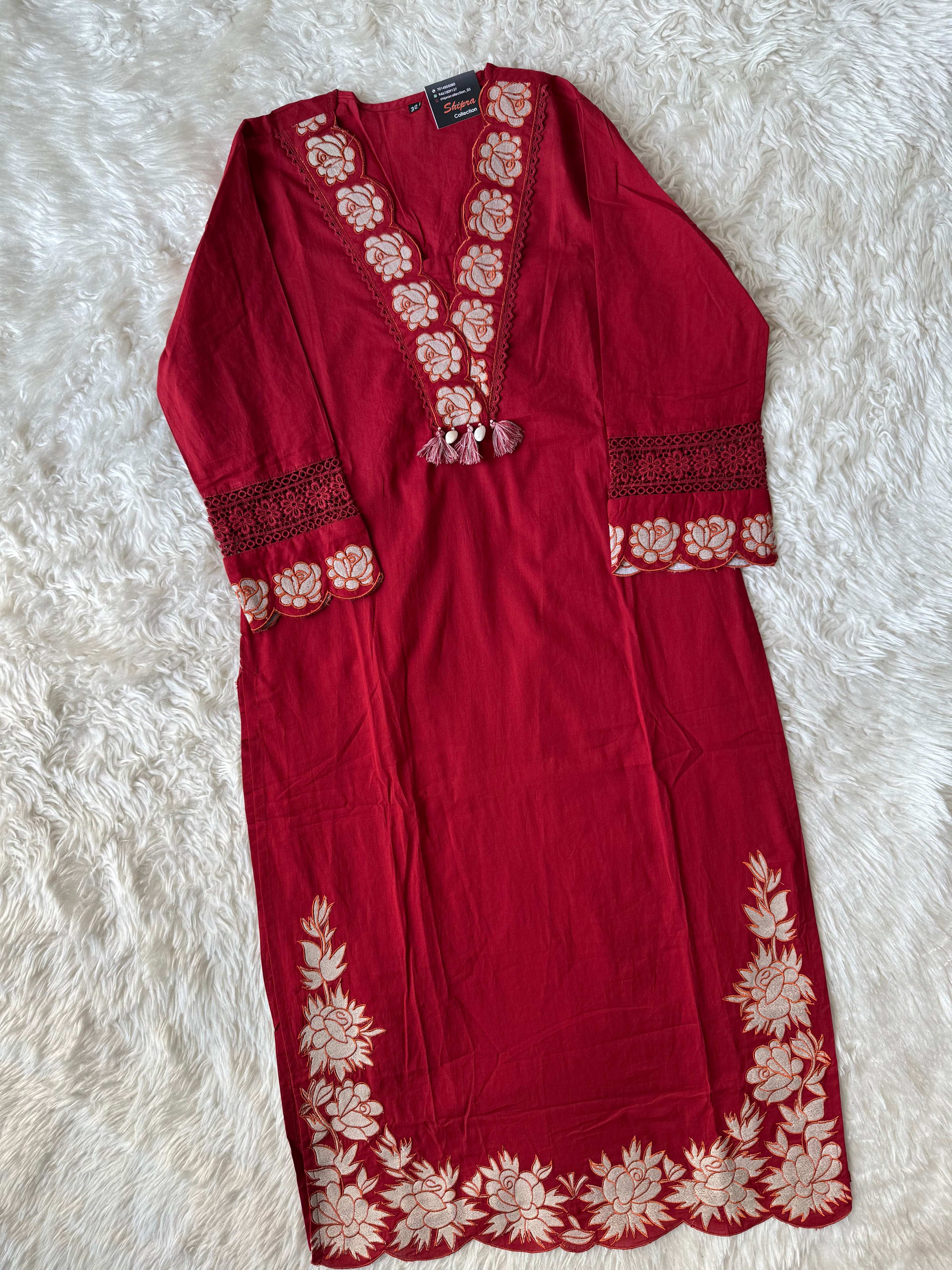 Premium Cotton Kurti Pant Dupatta Set