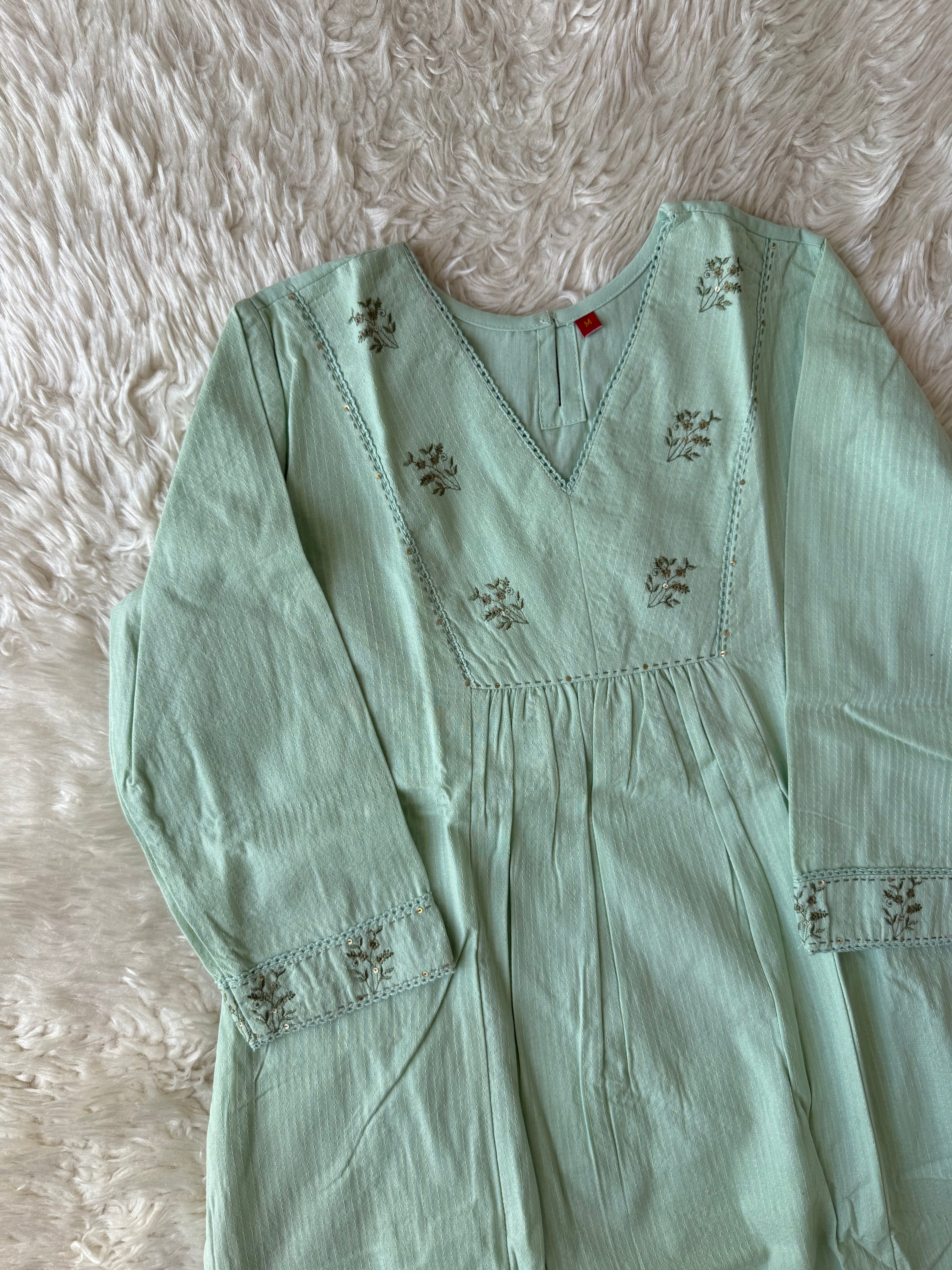 Premium Khadi Cotton Kurti Pant Set