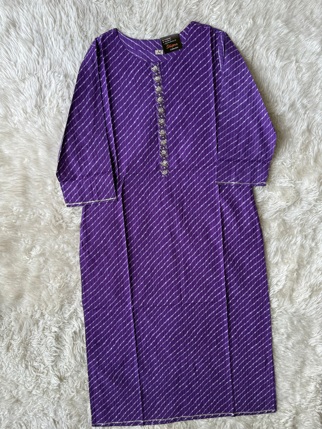 Premium Cotton Lehariya Kurti