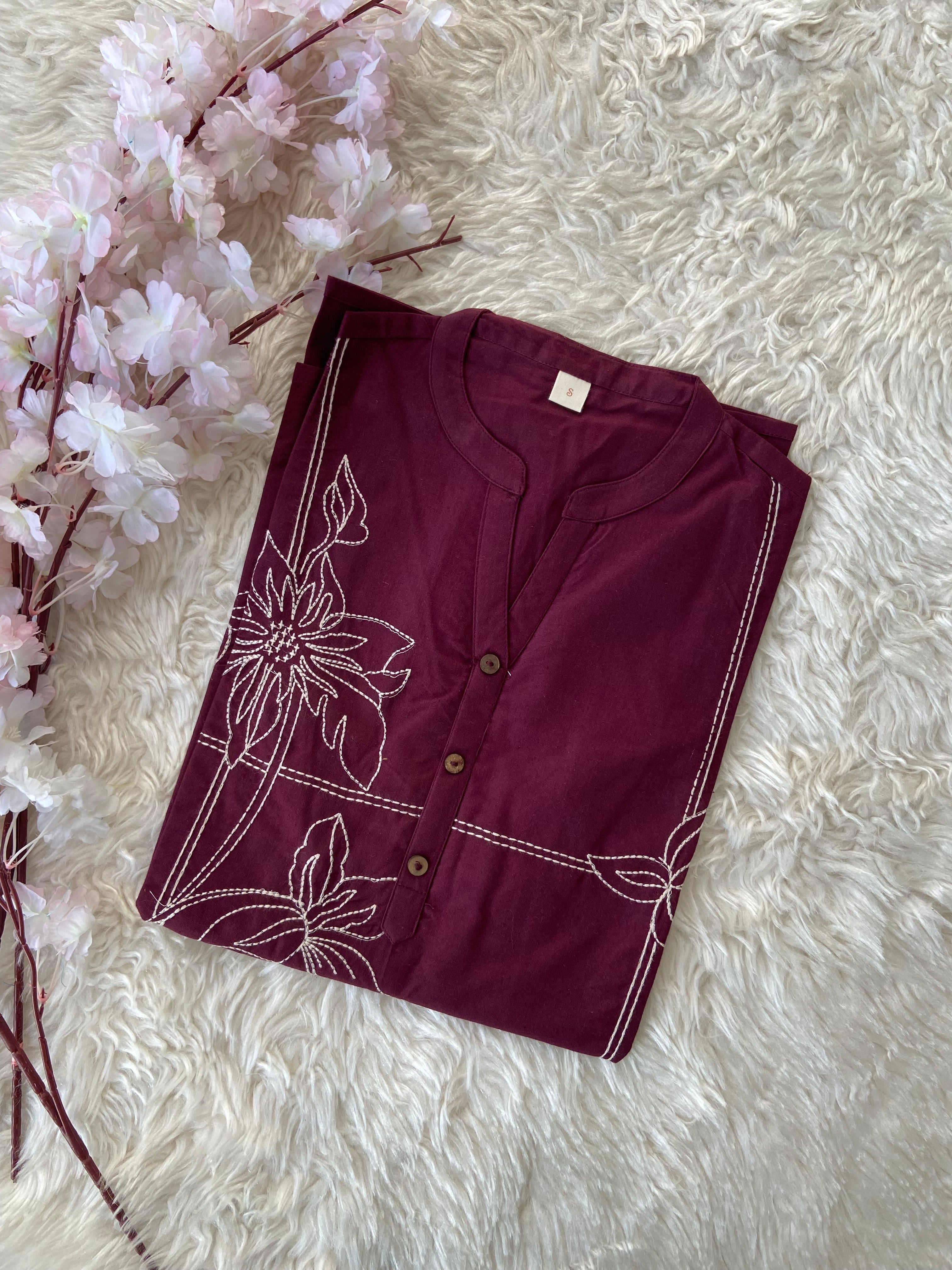 Khadi Cotton Short Kurti