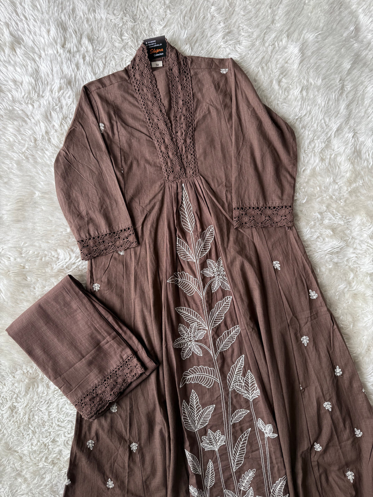 Khadi Cotton Kurti Pant Set