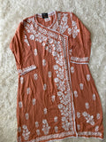 Heavy Rayon Angarkha Chikankari kurti