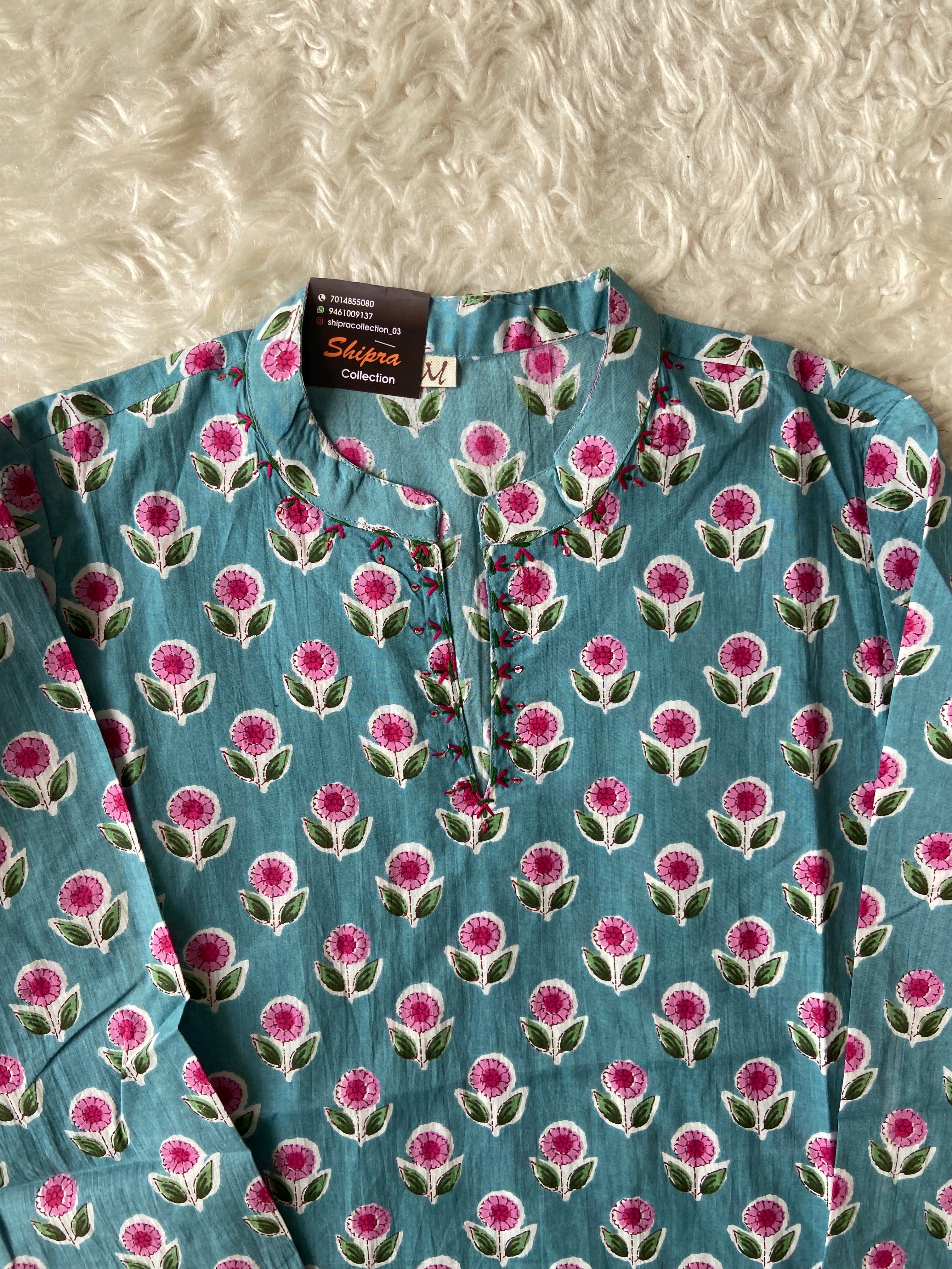 Premium Cotton Kurti Farshi Salwar Set
