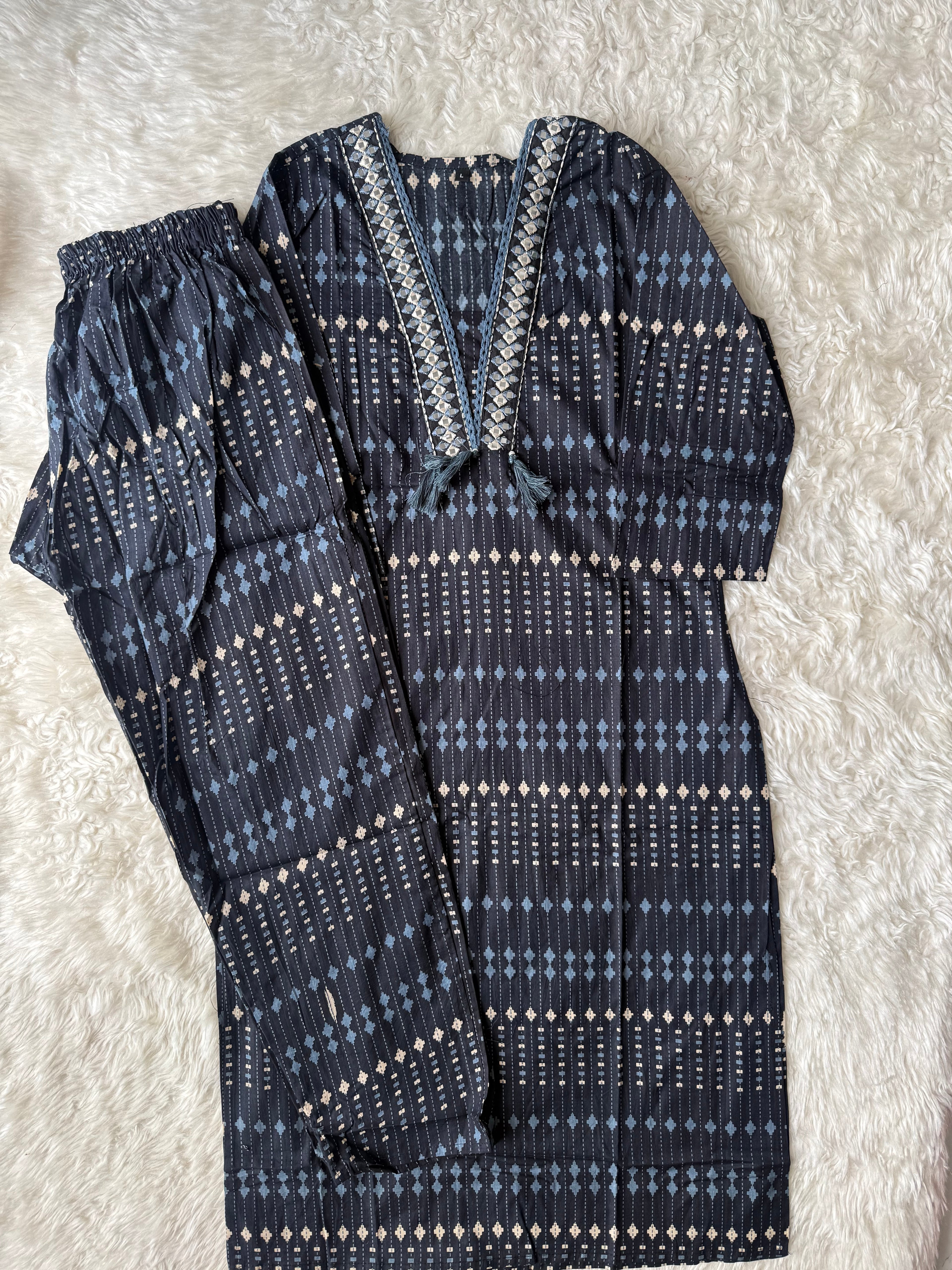 Cotton Kurti Pant Set