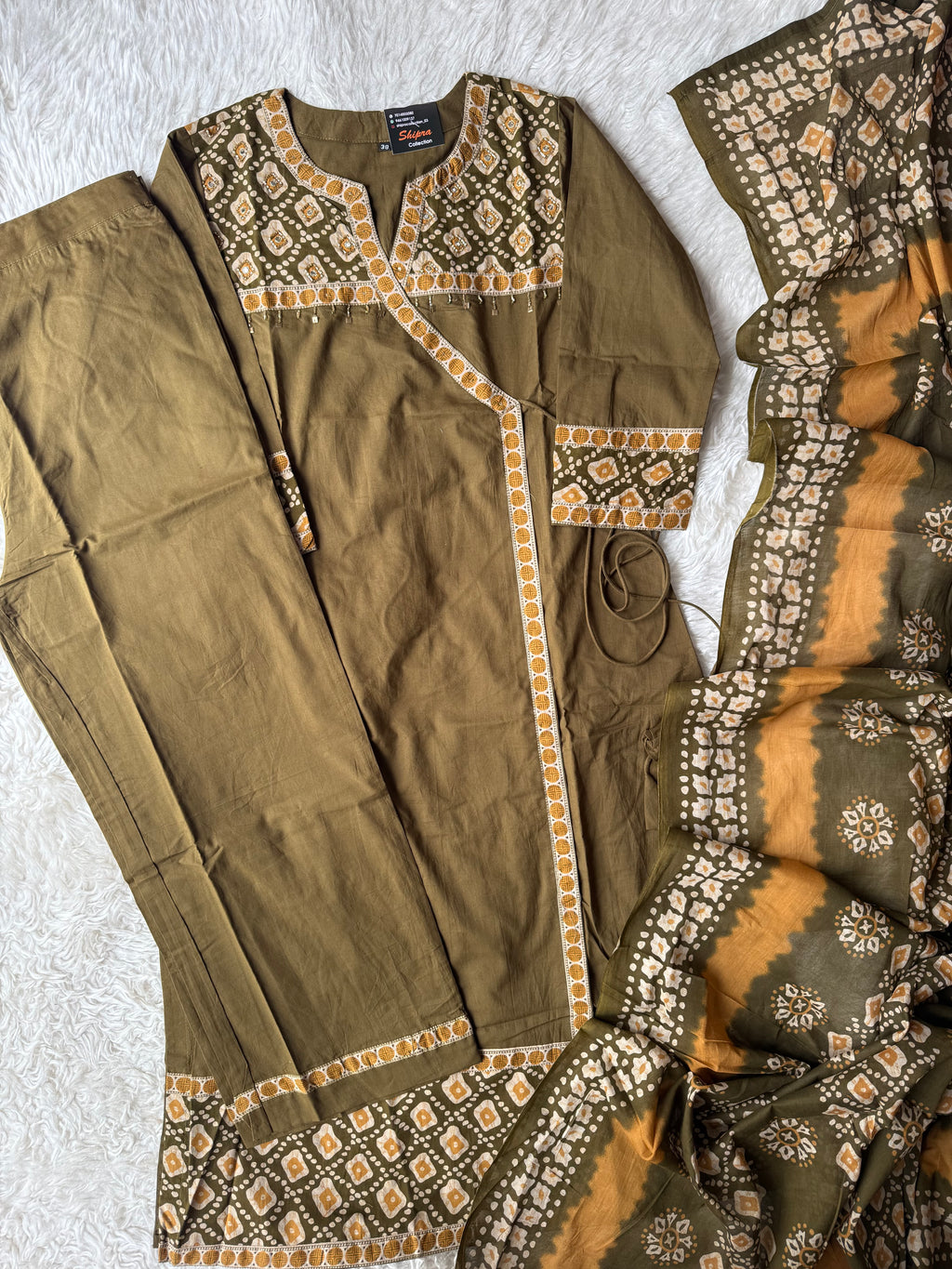 Premium Cotton Kurti Pant Dupatta Set