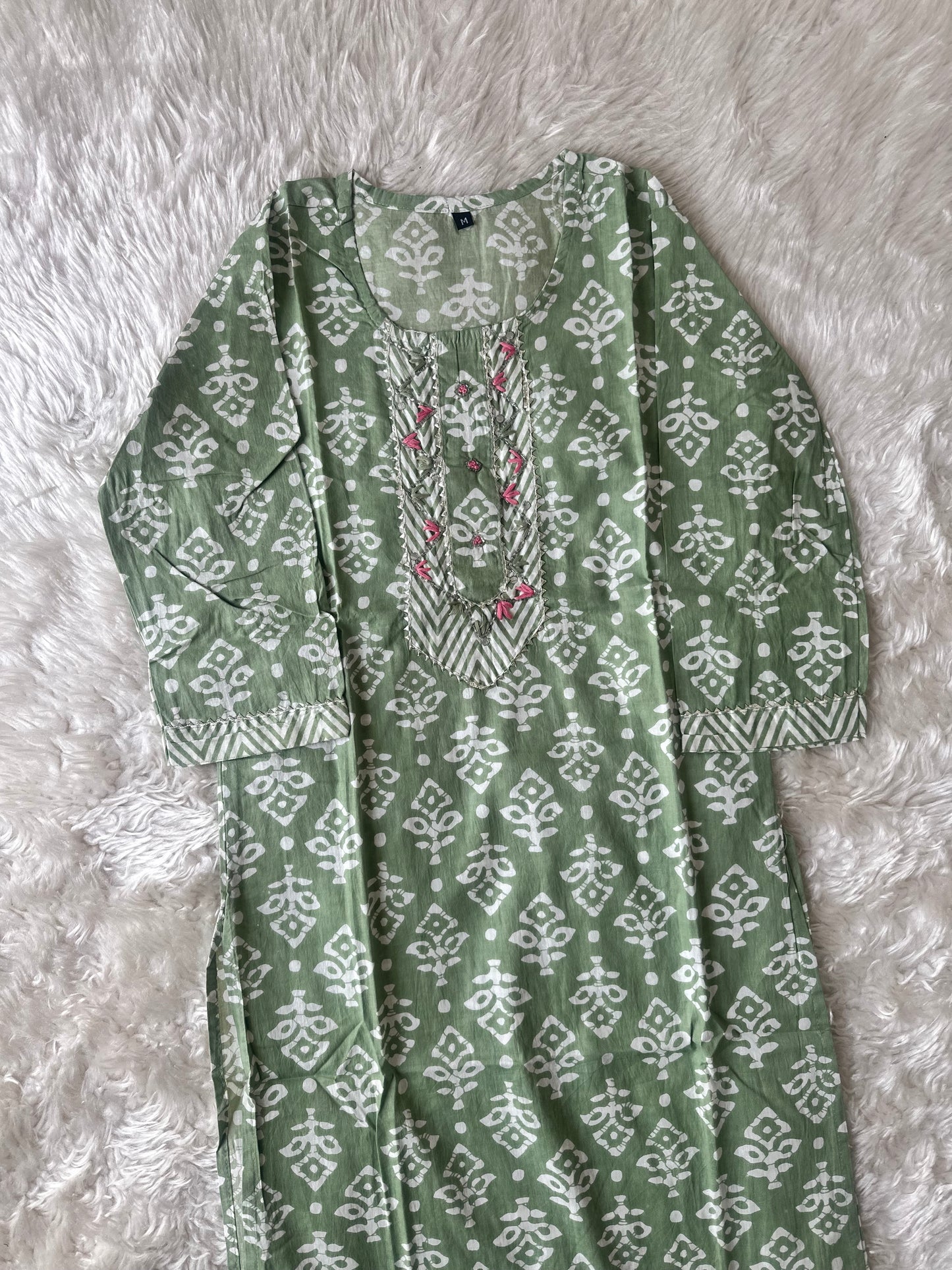 Cotton Kurti Pant Set