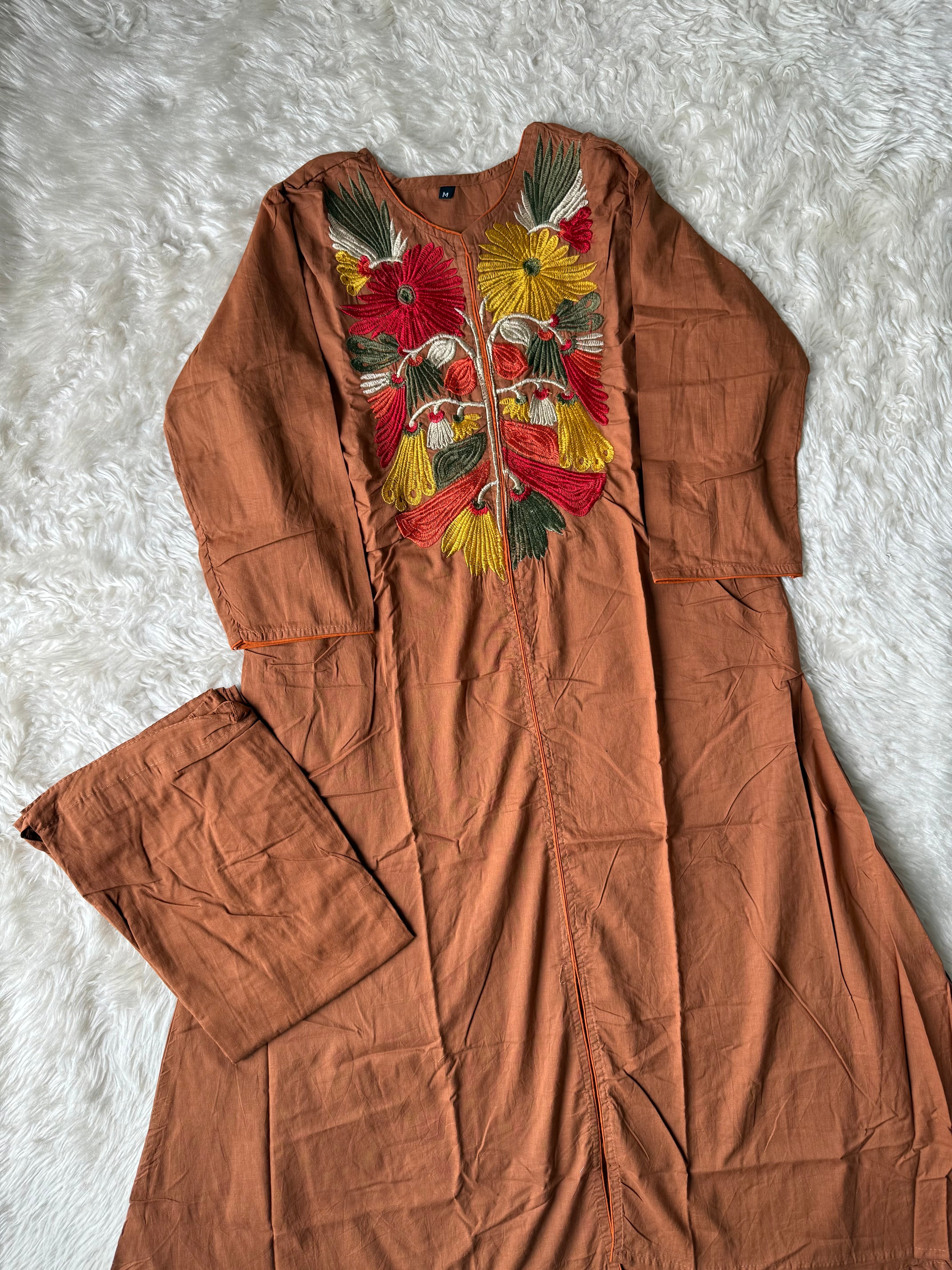 Cotton FLARE Kurti Pant Set