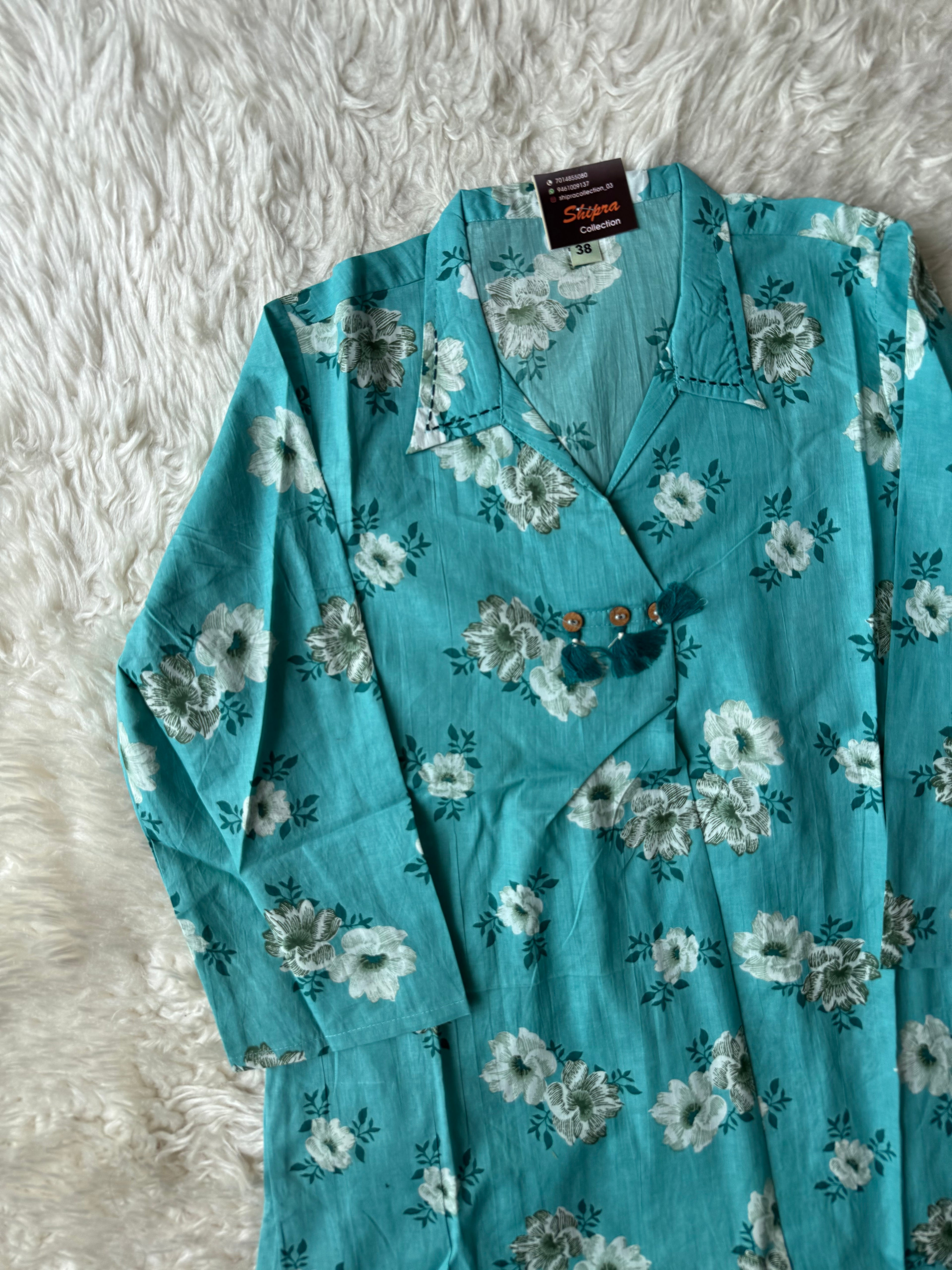 Pure Cotton Kurti Pant Set