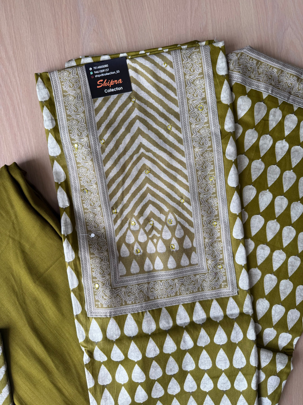 Premium Cotton Unstitched Set