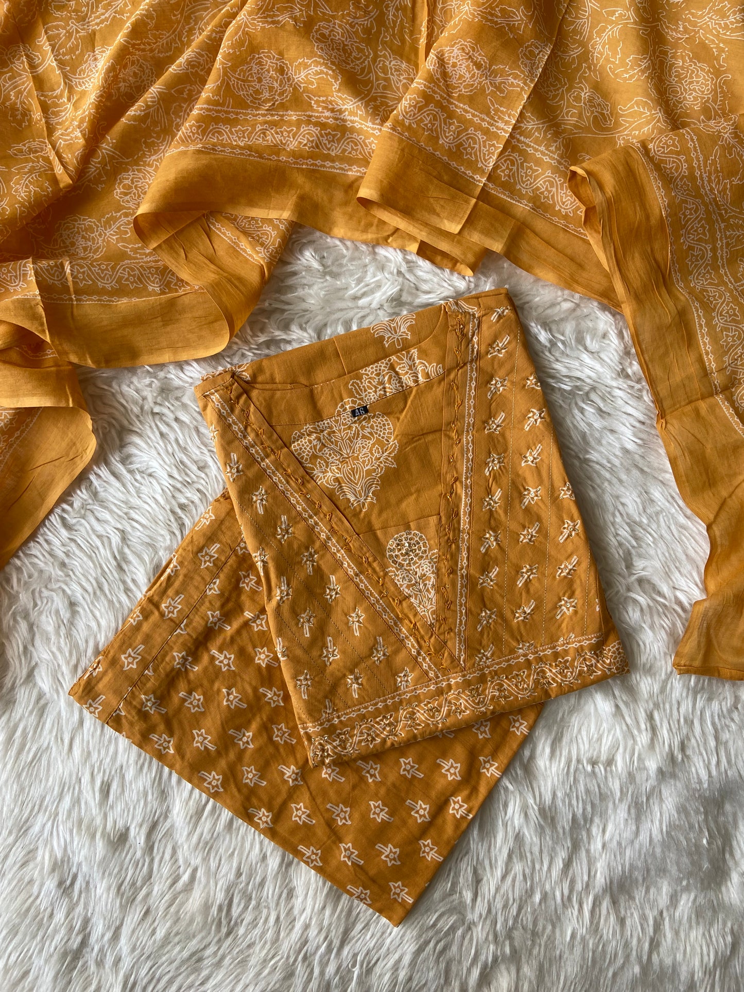 Premium Cotton Kurti Pant Dupatta Set