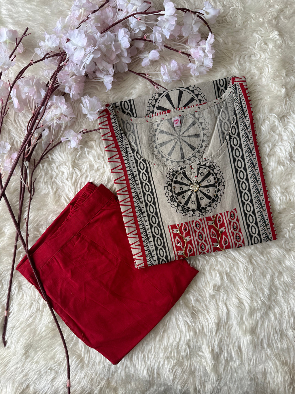 Pure Cotton Kurti Pant Set