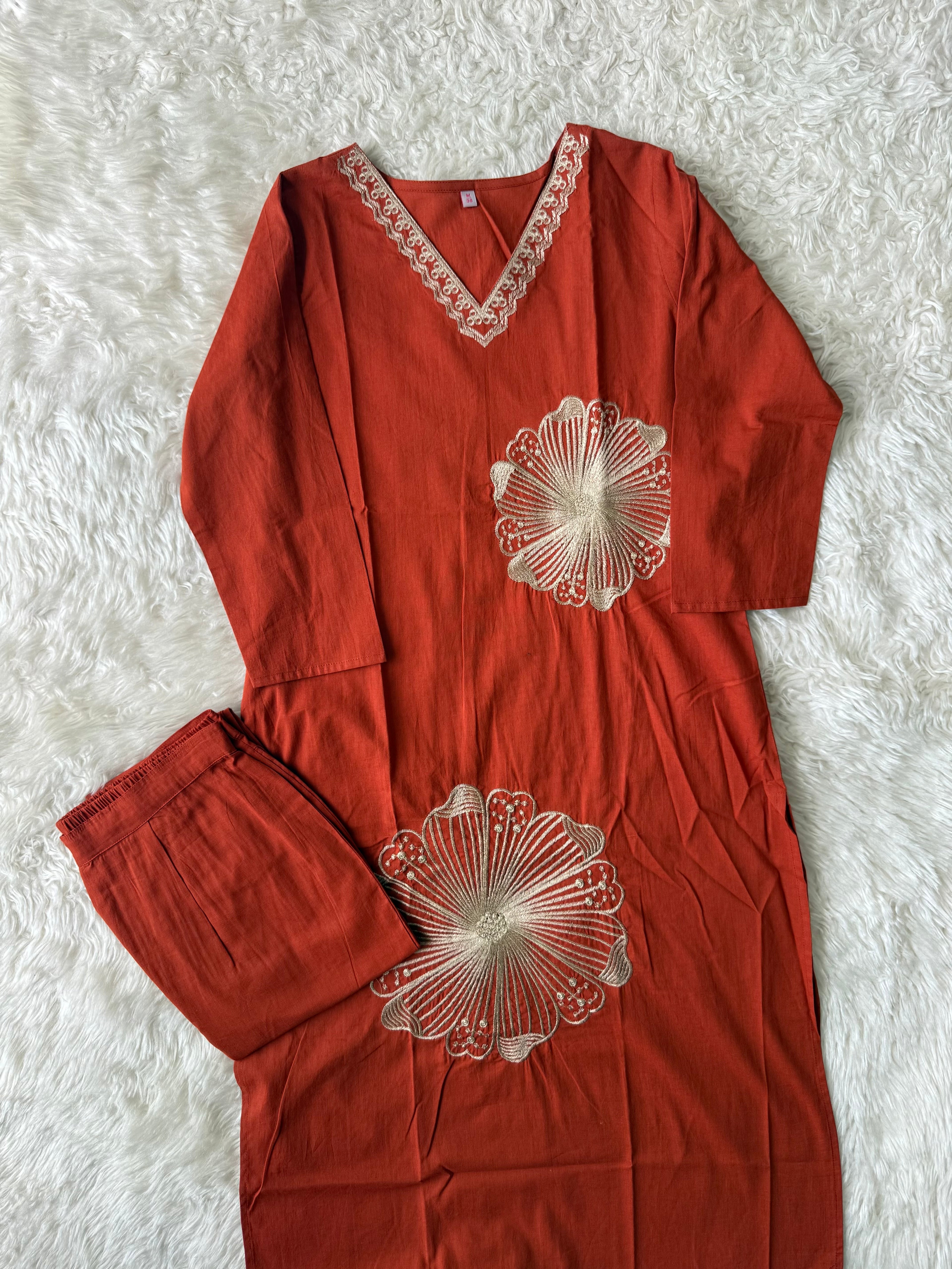 Premium Cotton Kurti Pant Set