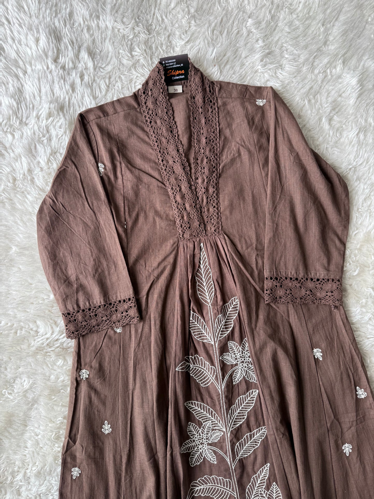 Khadi Cotton Kurti Pant Set
