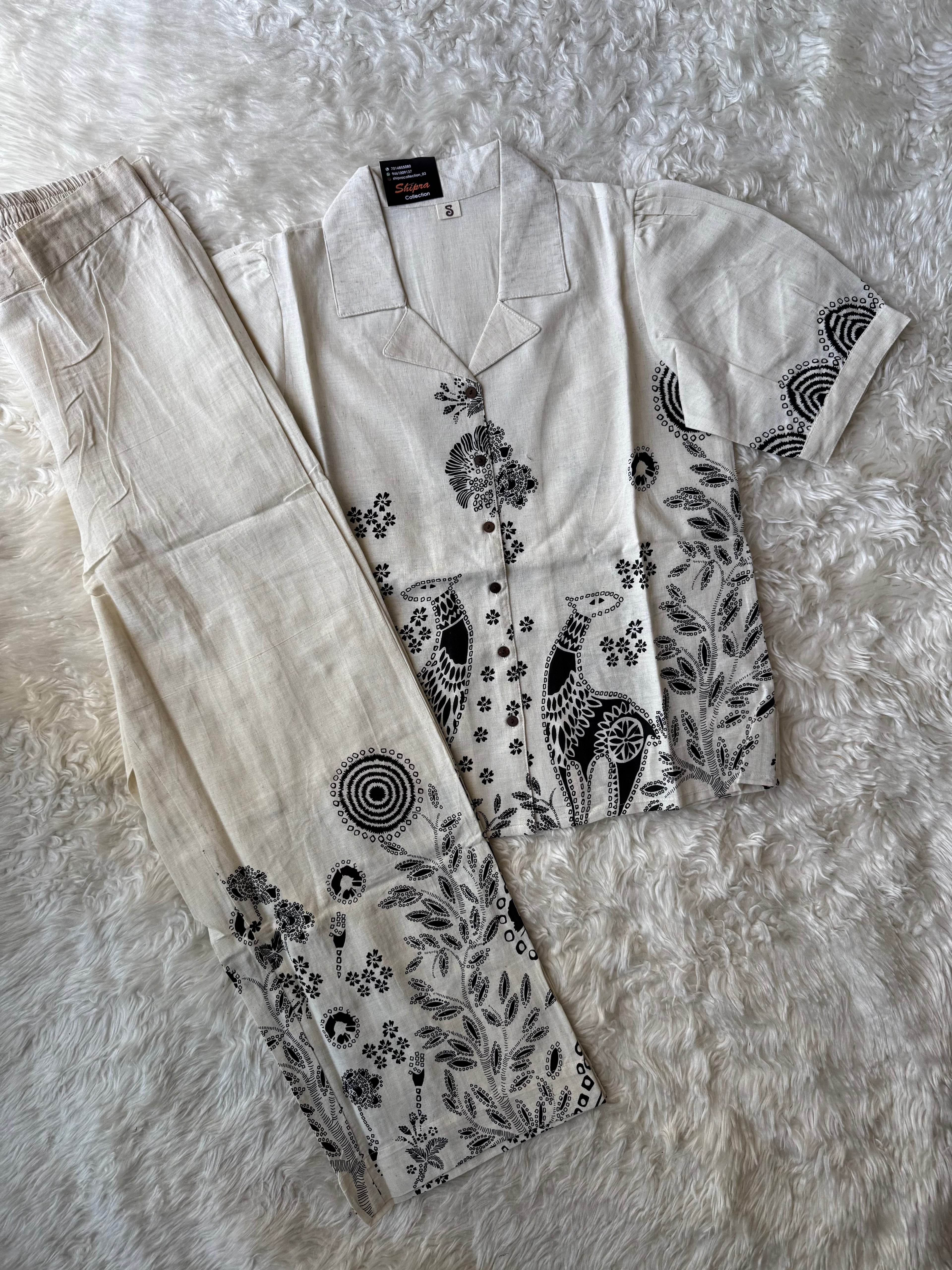 Soft Khadi Cotton Co-ord Set