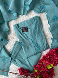 “ Plus Size” Muslin Silk Kurti Pant Dupatta Set
