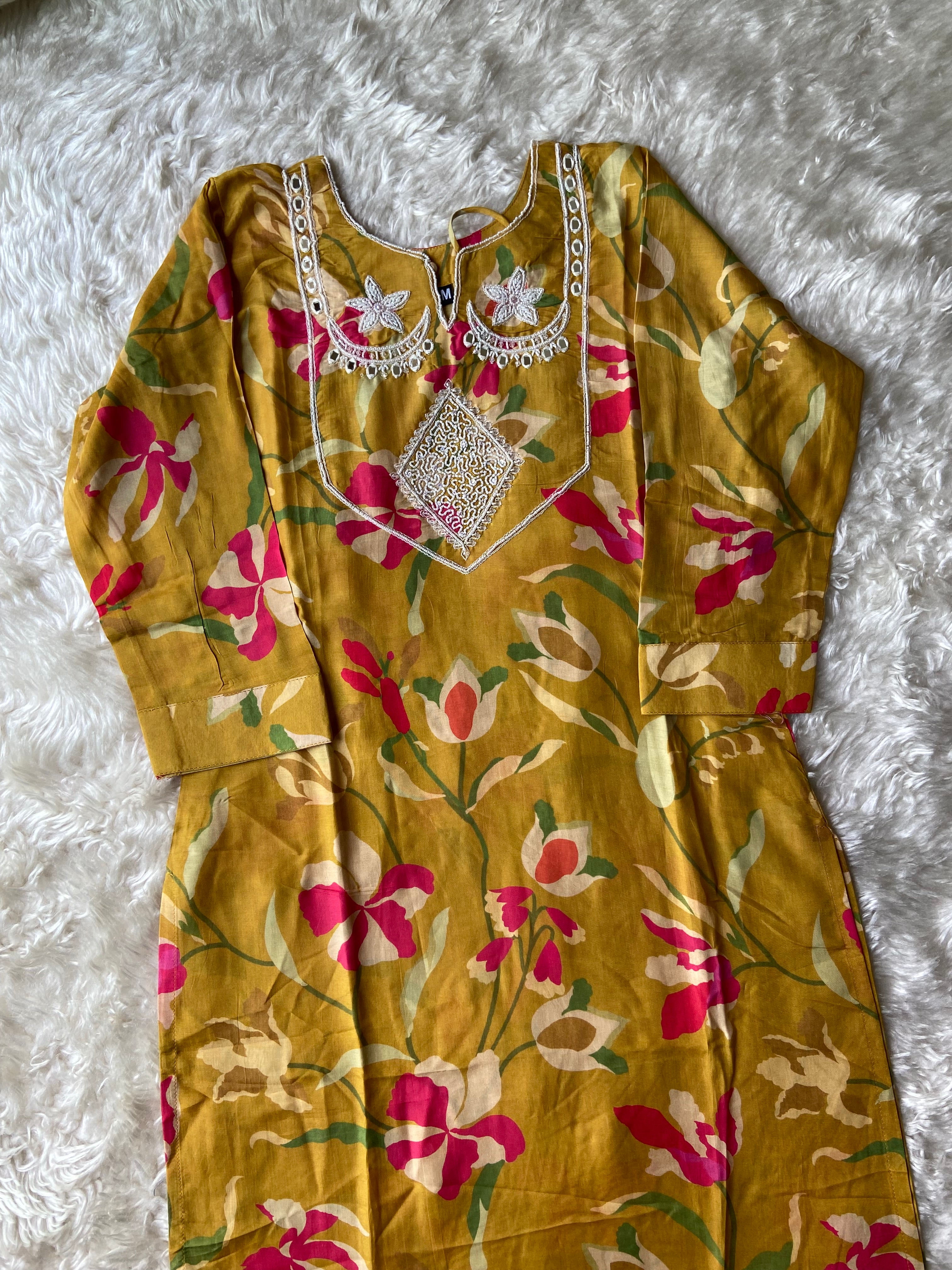Premium Muslin Silk Kurti Pant Set