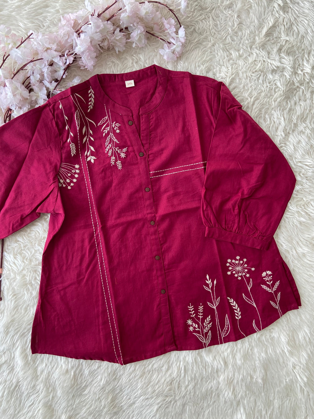 “Plus Size” Khadi Cotton Short Kurti