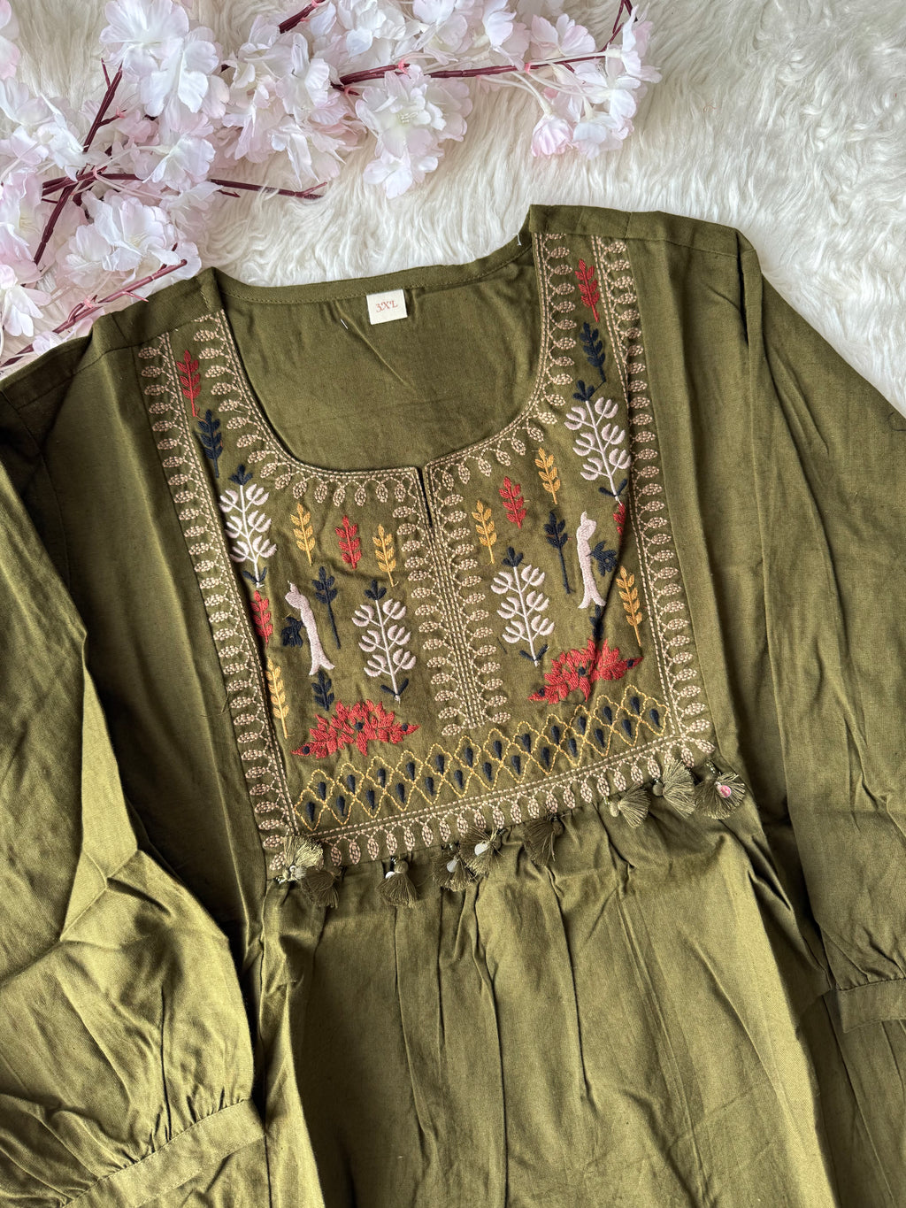 “Plus Size” Khadi Cotton Short Kurti