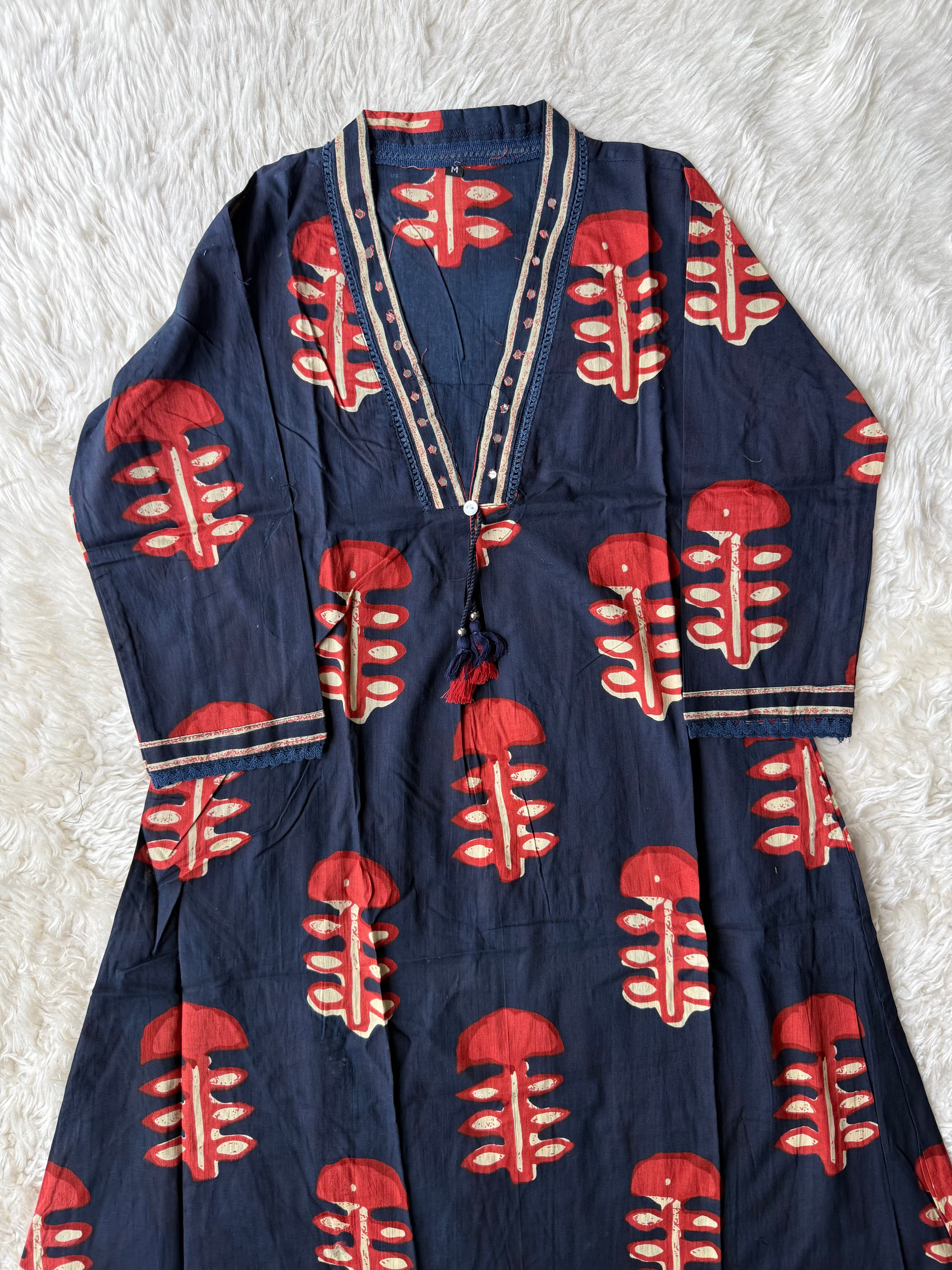 Cotton FLARE Kurti Pant Set