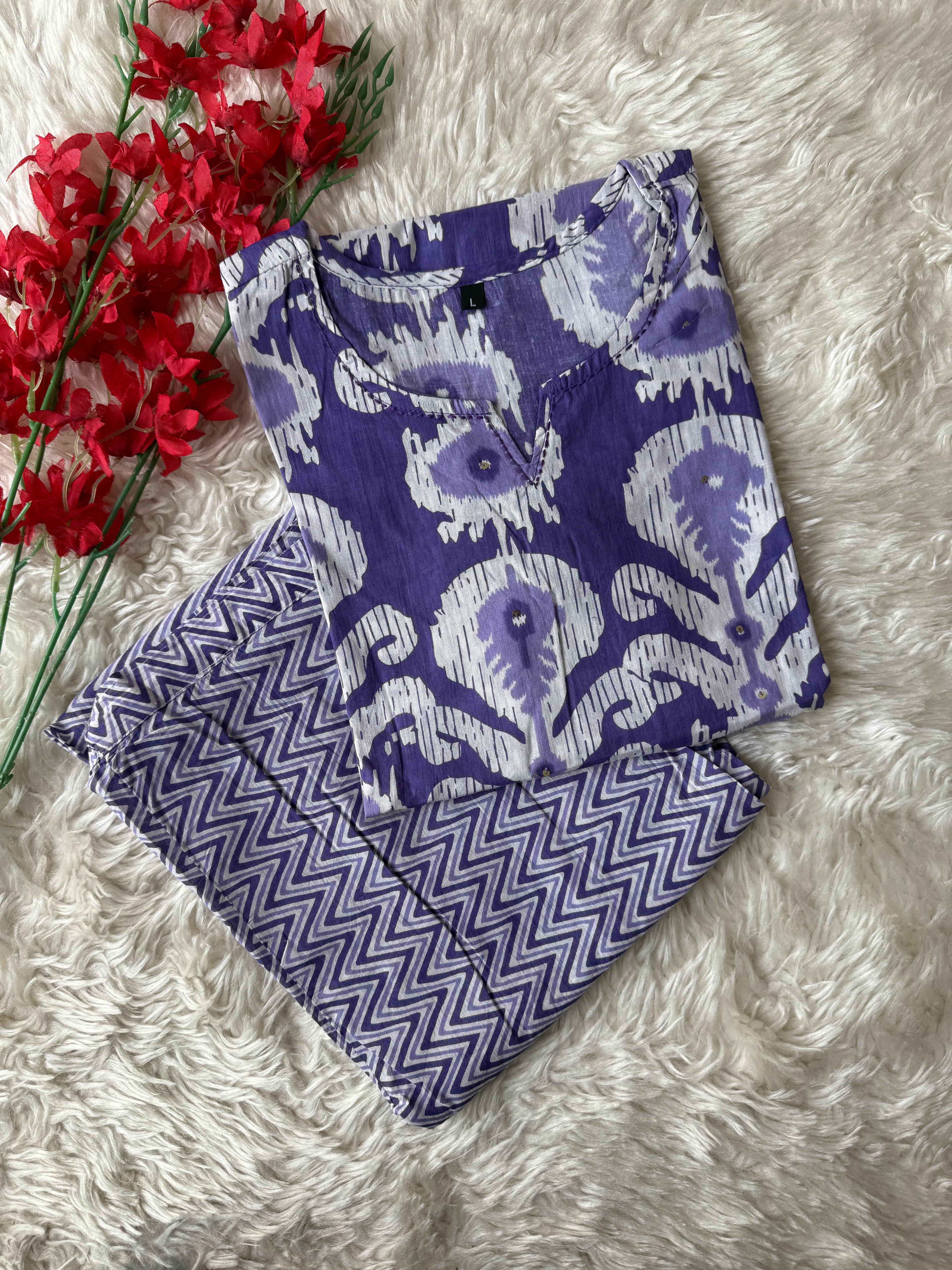 Cotton Kurti Pant Set