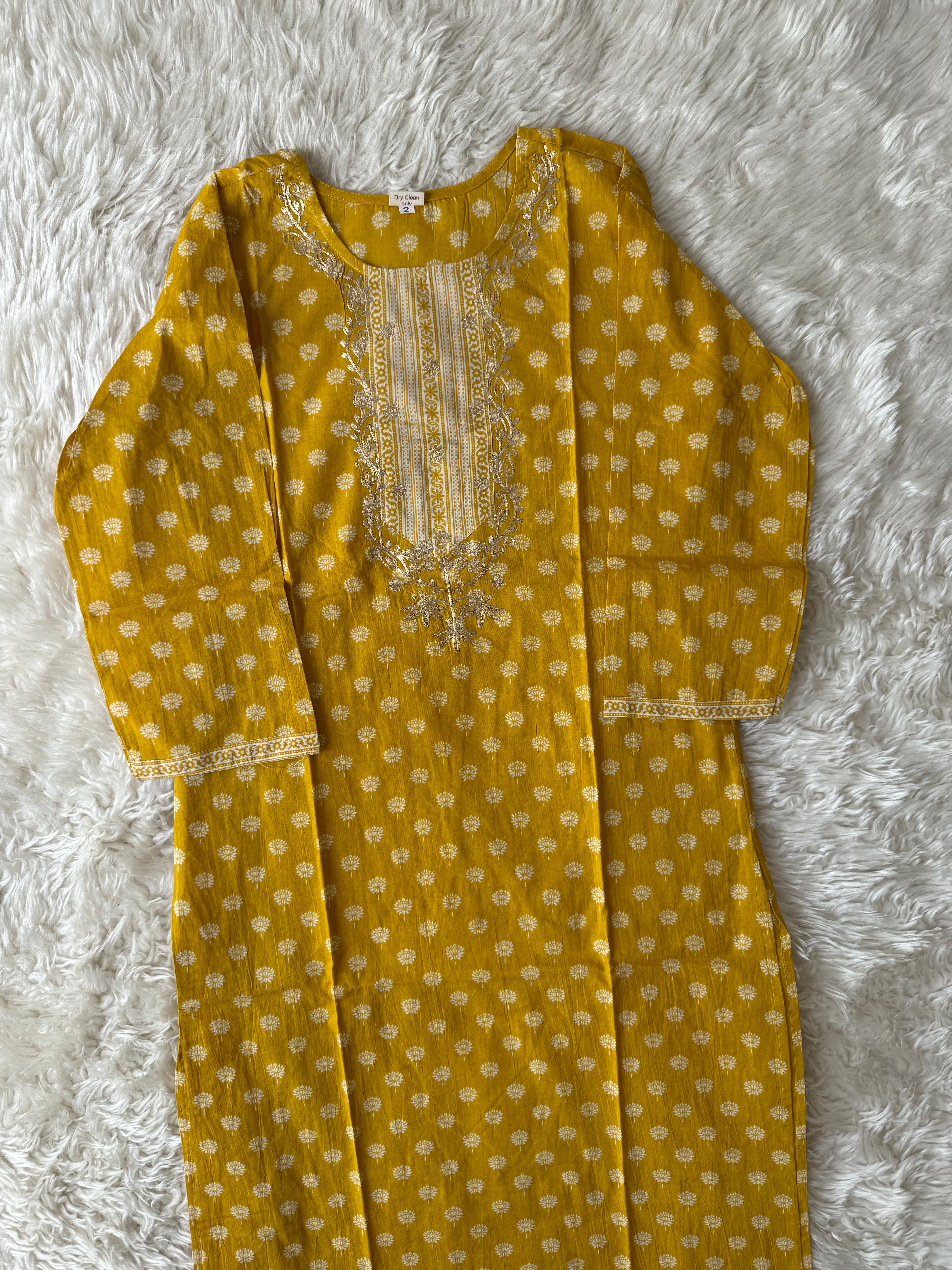 Breathable Cotton Kurti Pant Cotton Dupatta Set