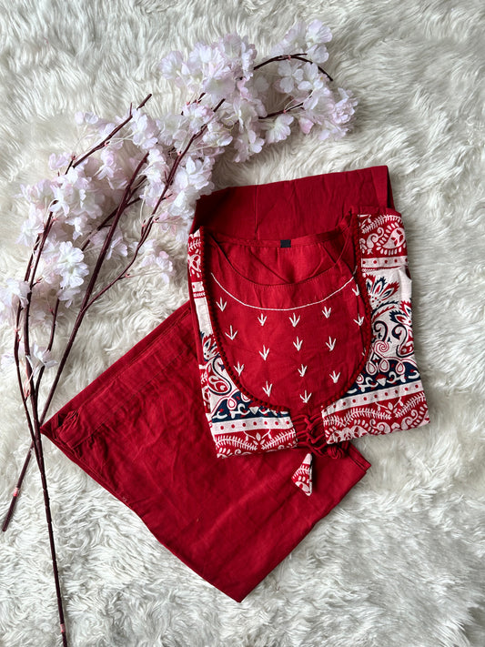 Cotton Kurti Pant Set