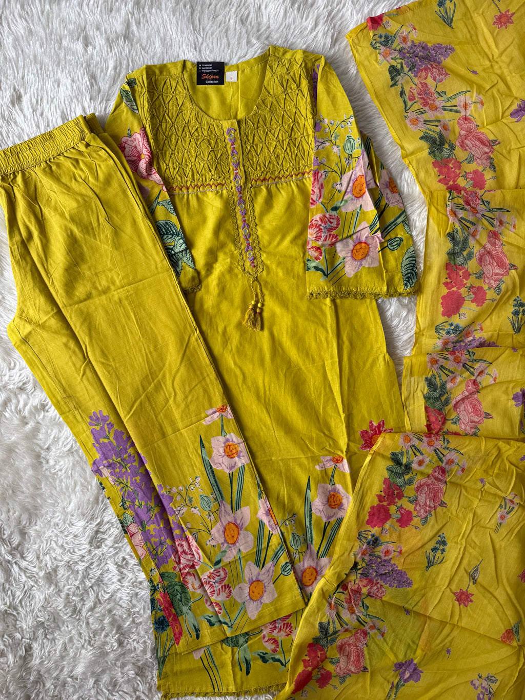 Premium Cotton Kurti Pant Dupatta Set