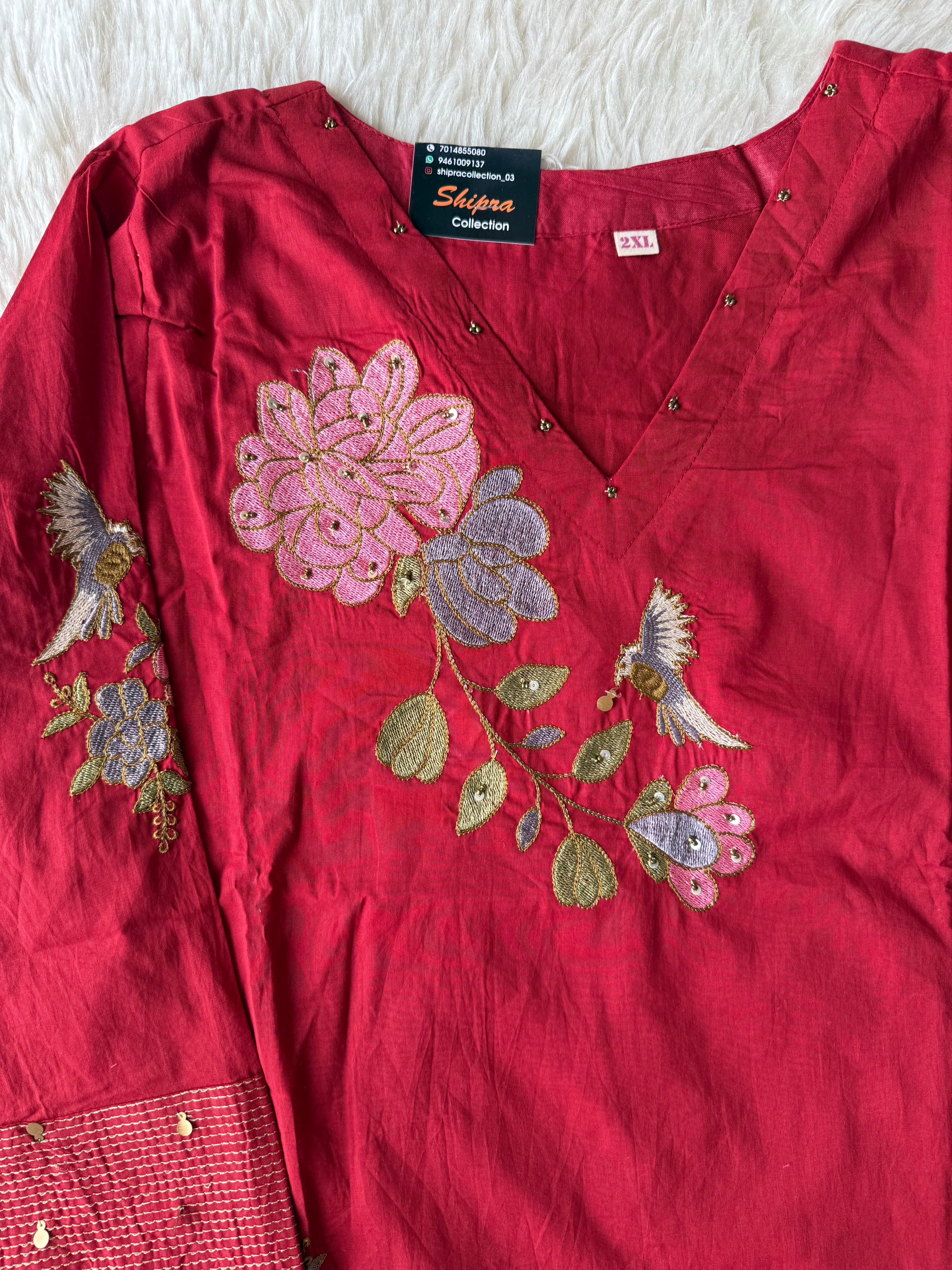 Premium Mul Cotton Thread Work Collection