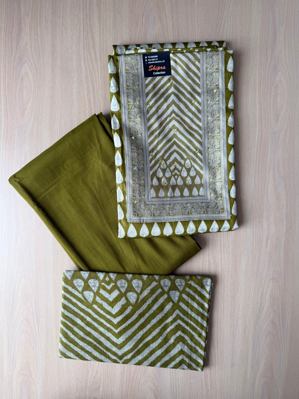 Premium Cotton Unstitched Set