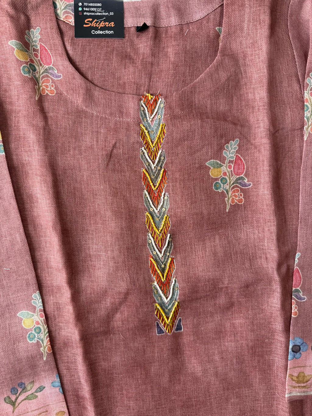 Linen Kurti Pant Dupatta Set