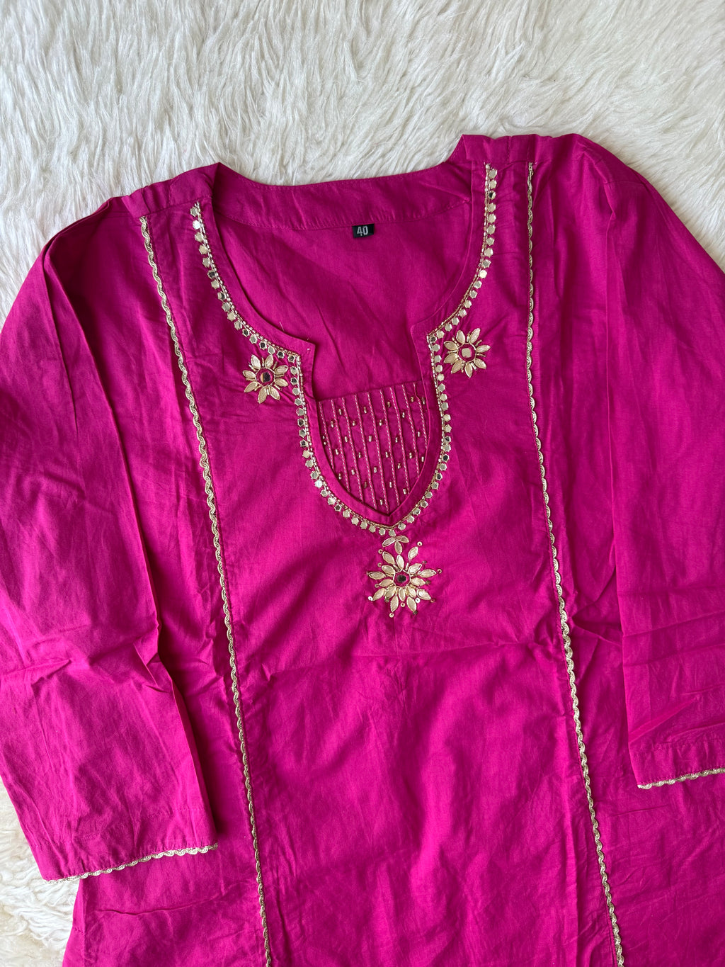 Premium Cotton Kurti Plazo Dupatta Set