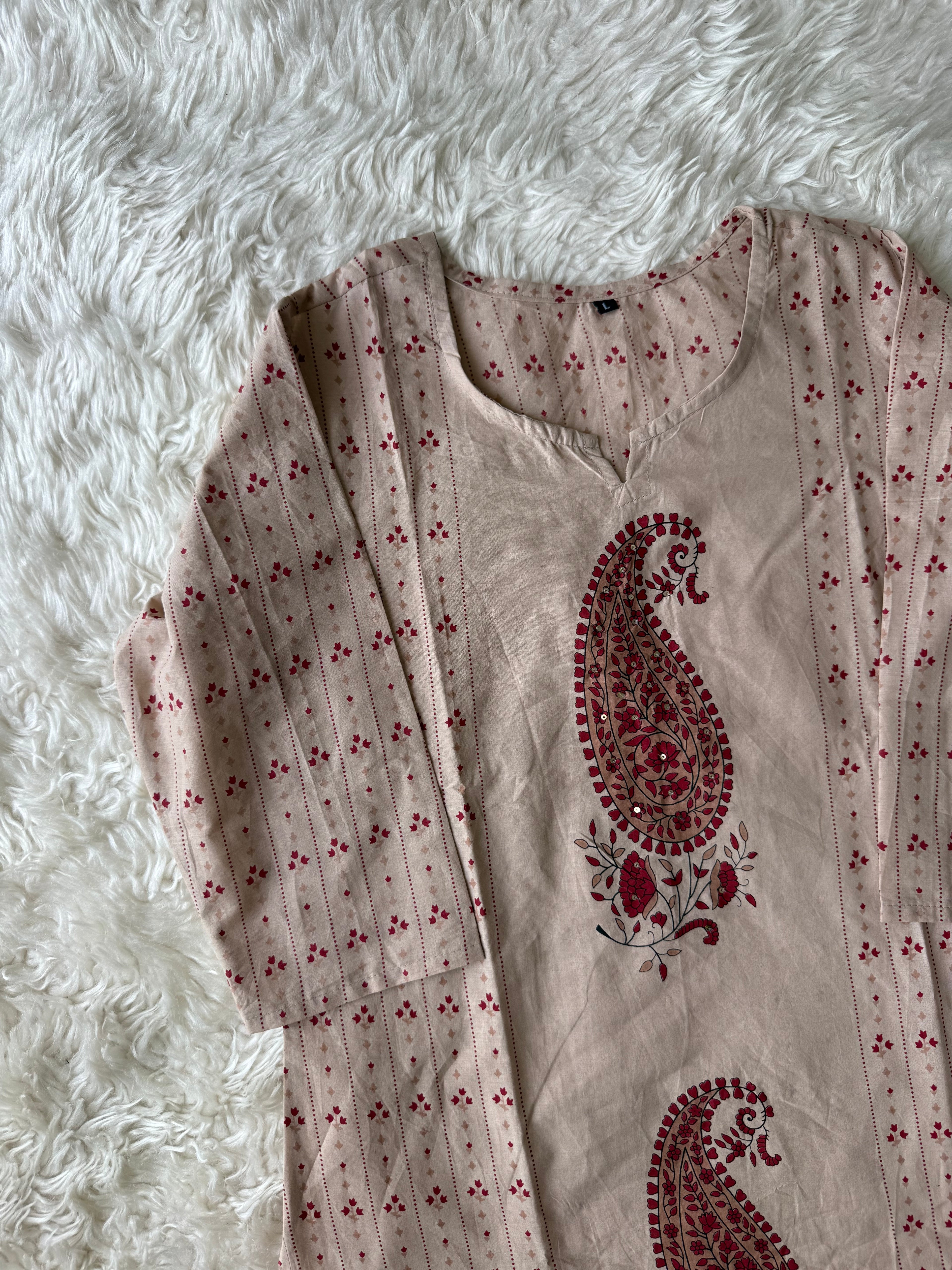 Budget Friendly Kurti Pant Dupatta Set