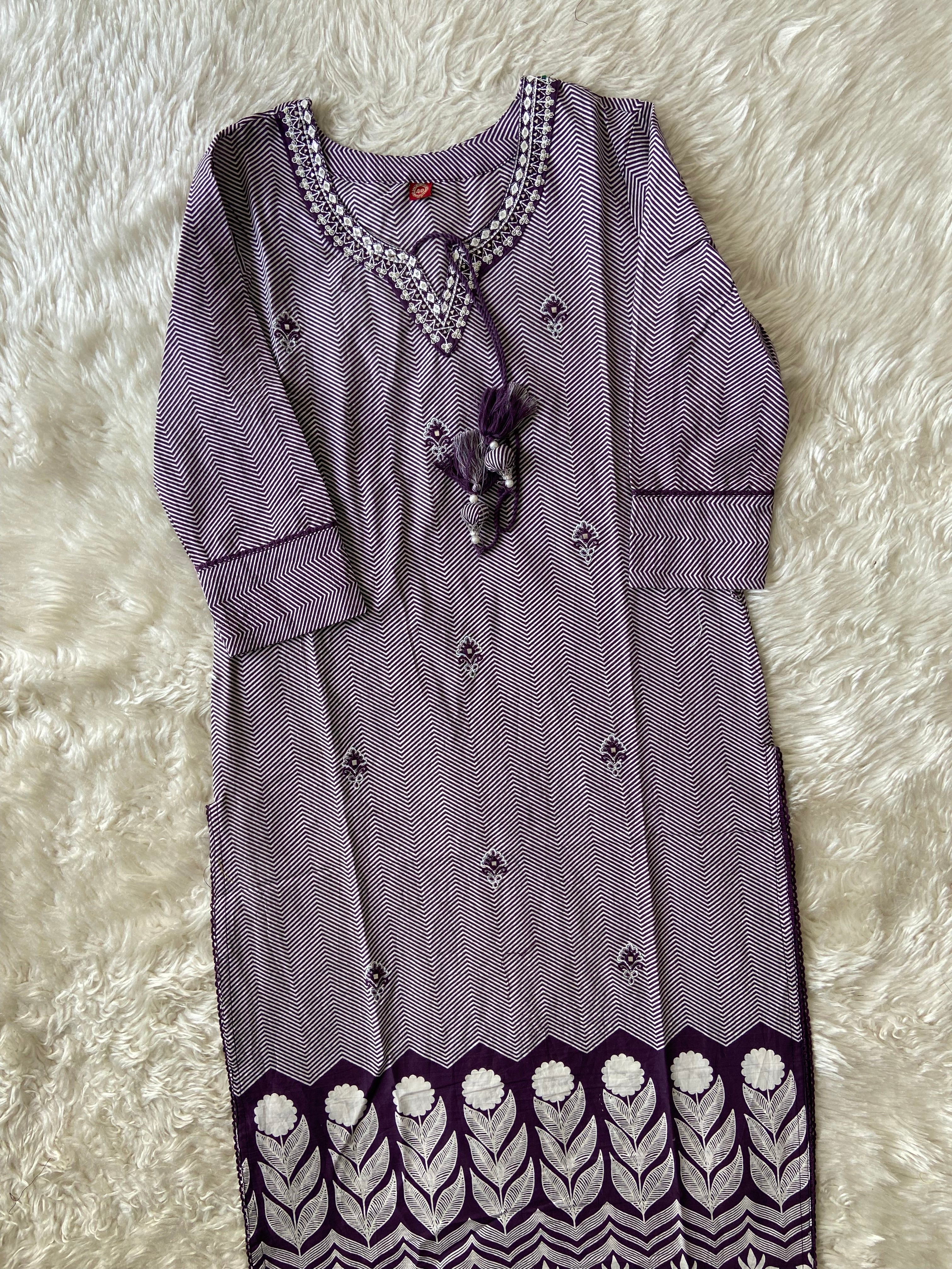 Pure Cotton Kurti Pant Set