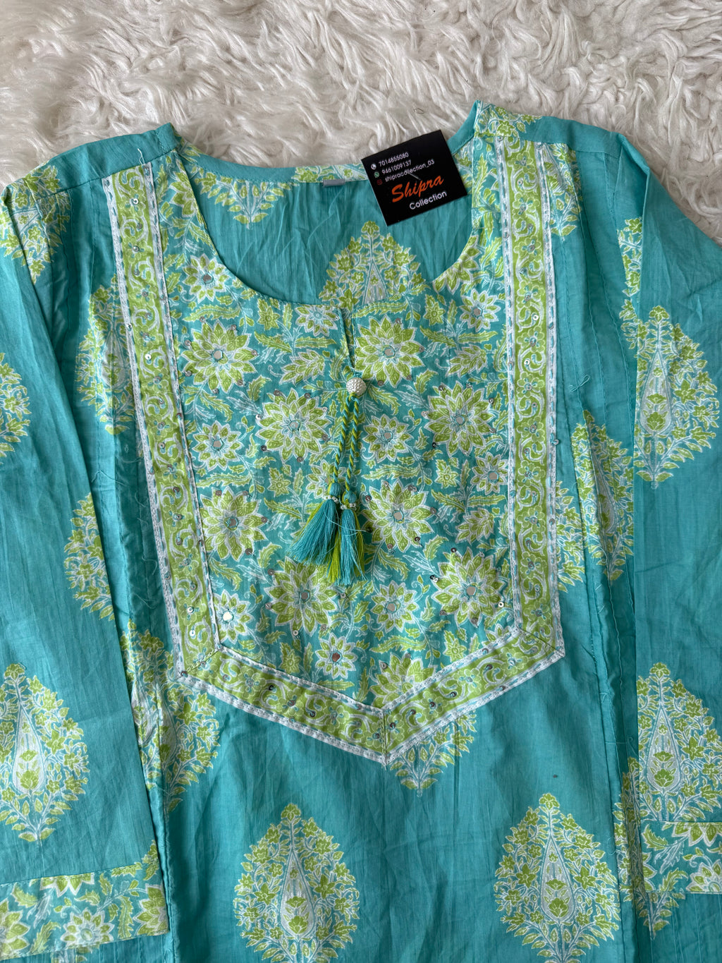 Premium Cotton Kurti Pant Dupatta Set