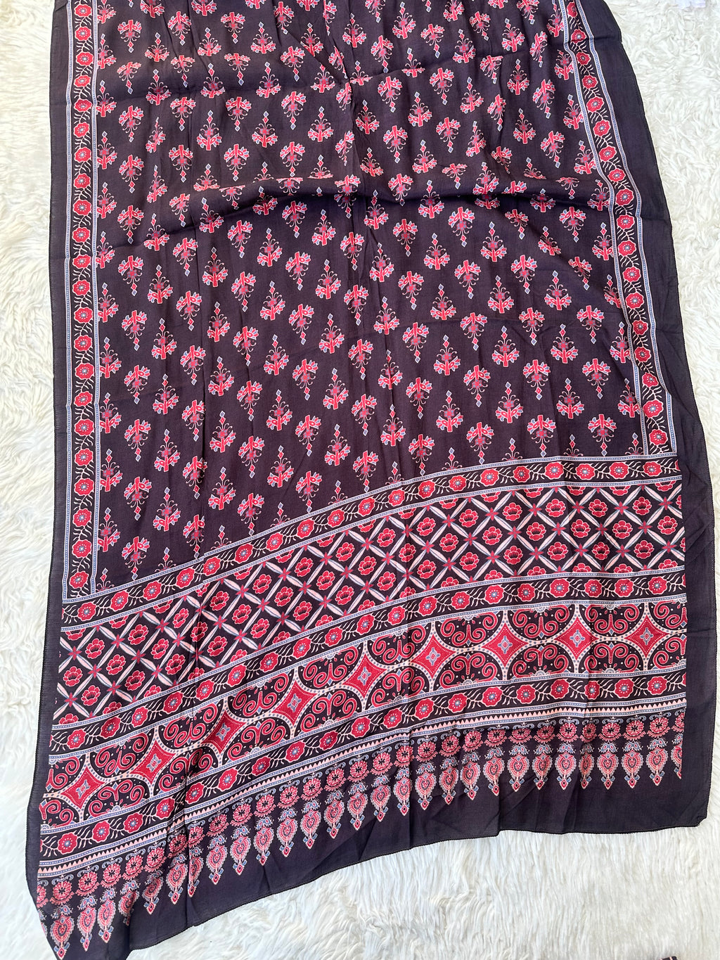 Crepe Silk Kurti Pant Dupatta Set