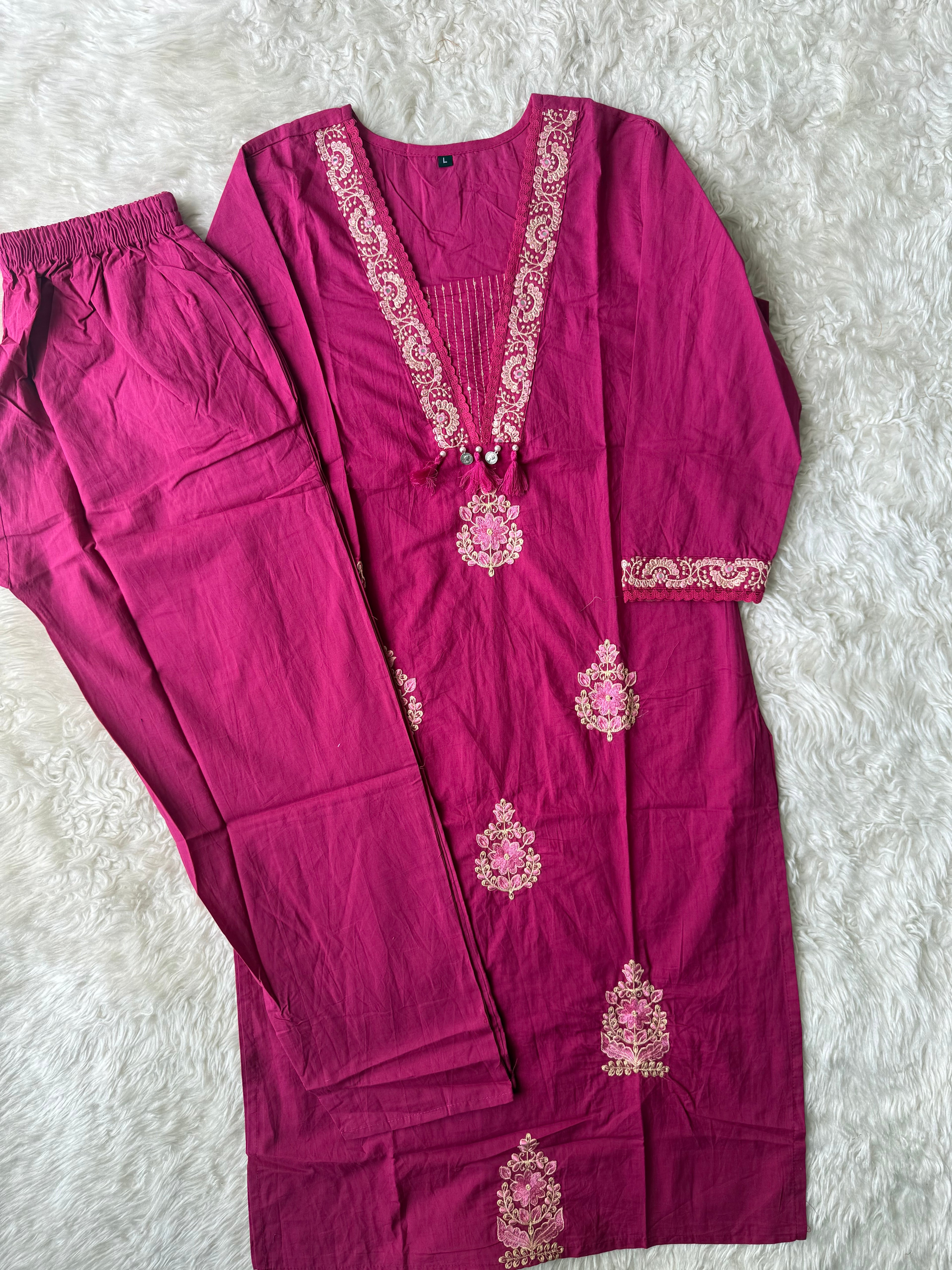 Cotton Kurti Pant Set