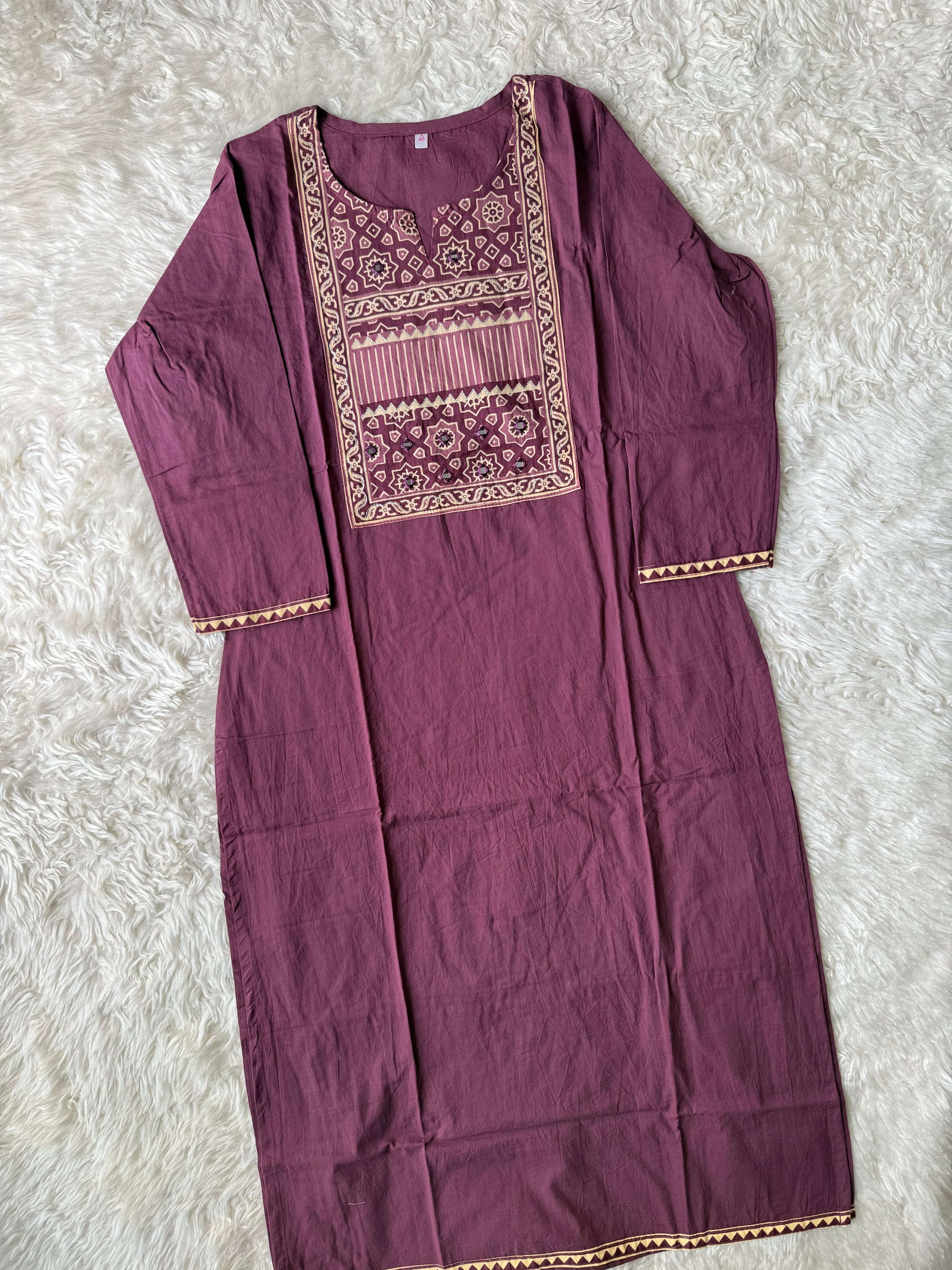 Premium Cotton Kurti Pant Dupatta Set