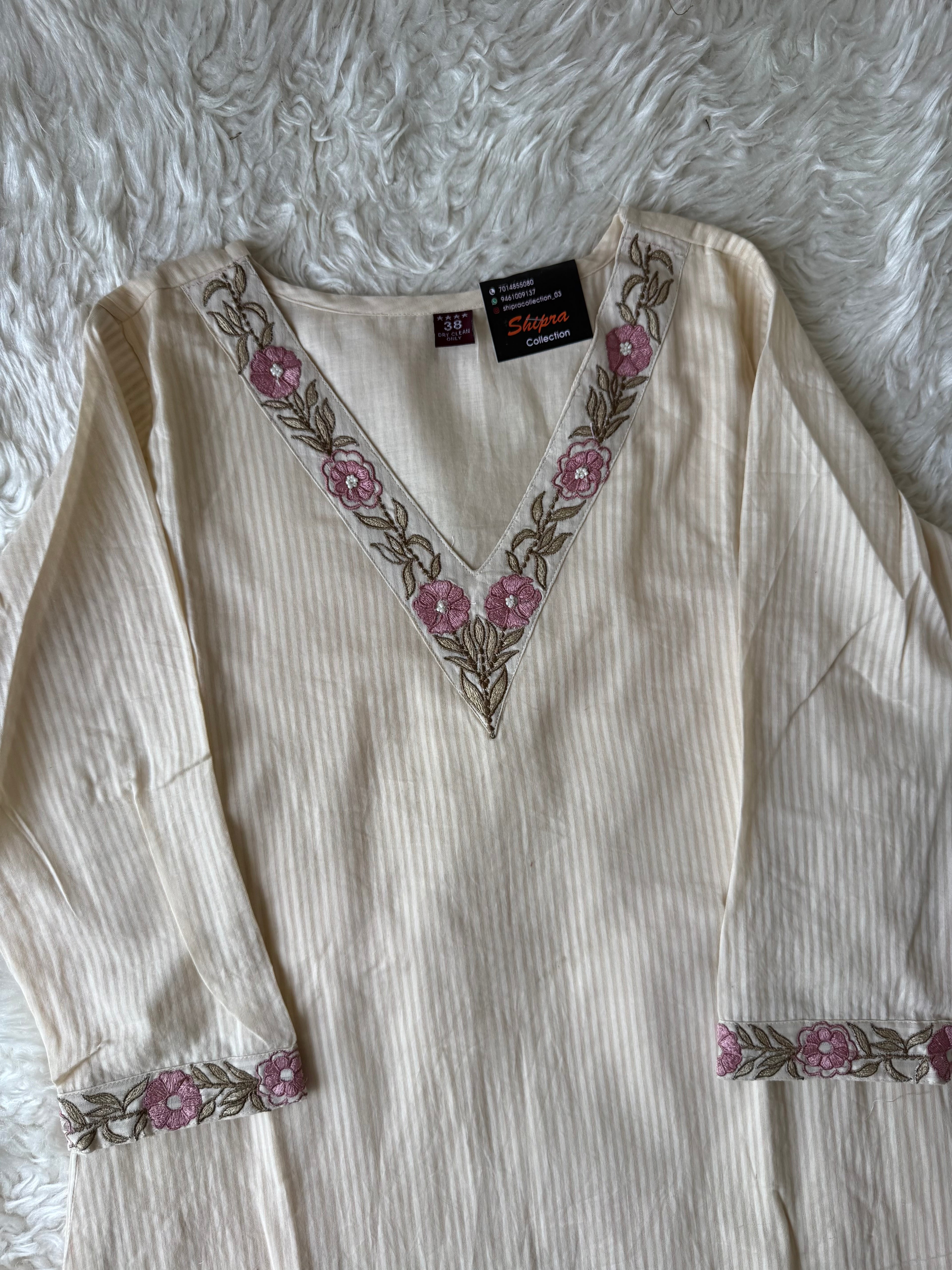 Mul Cotton Kurti Pant Dupatta Set