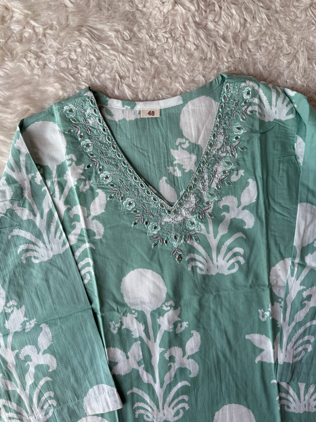 Breathable Cotton Kurti Pant Cotton Dupatta Set