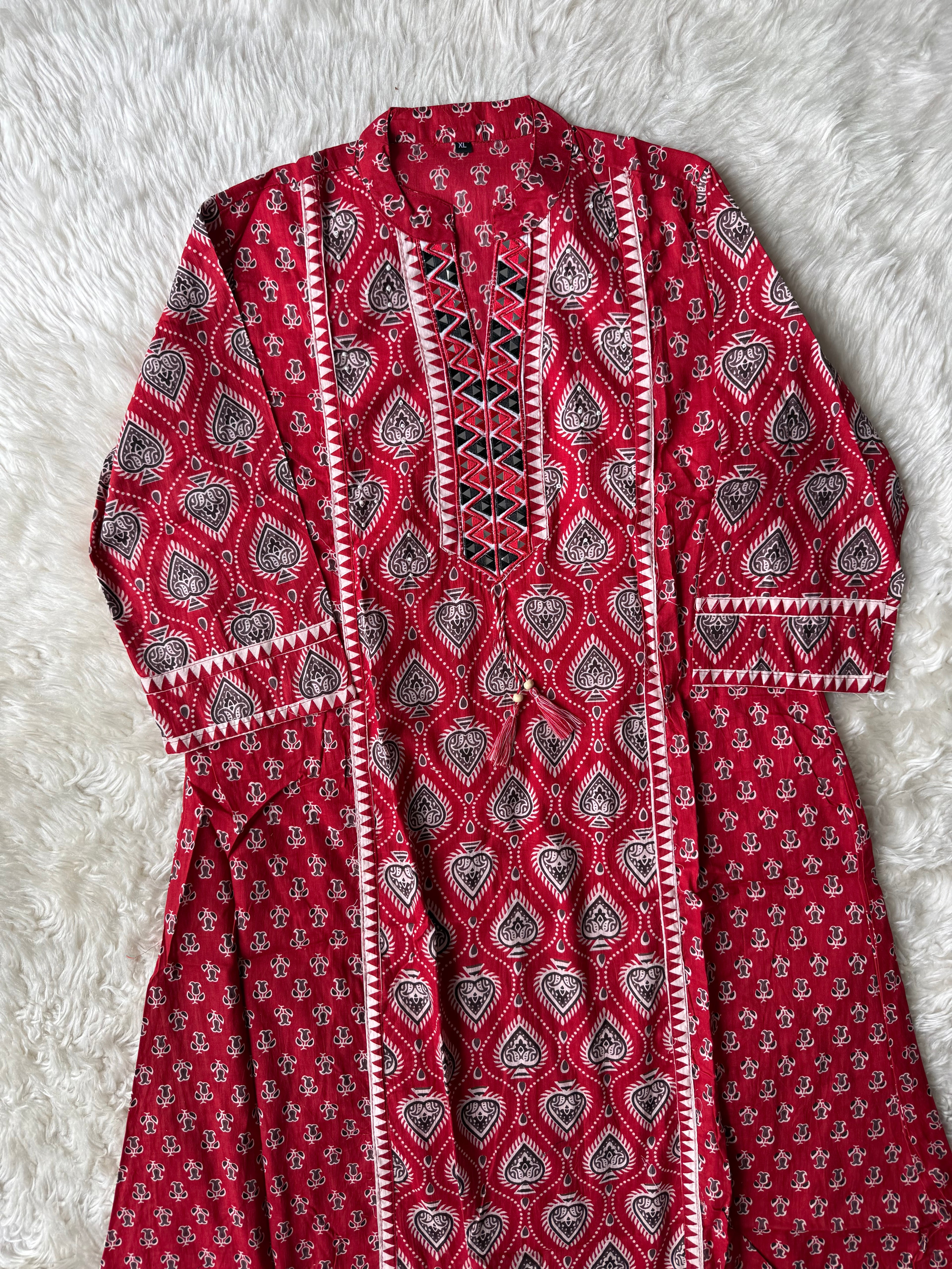 Cotton FLARE Kurti Pant Set