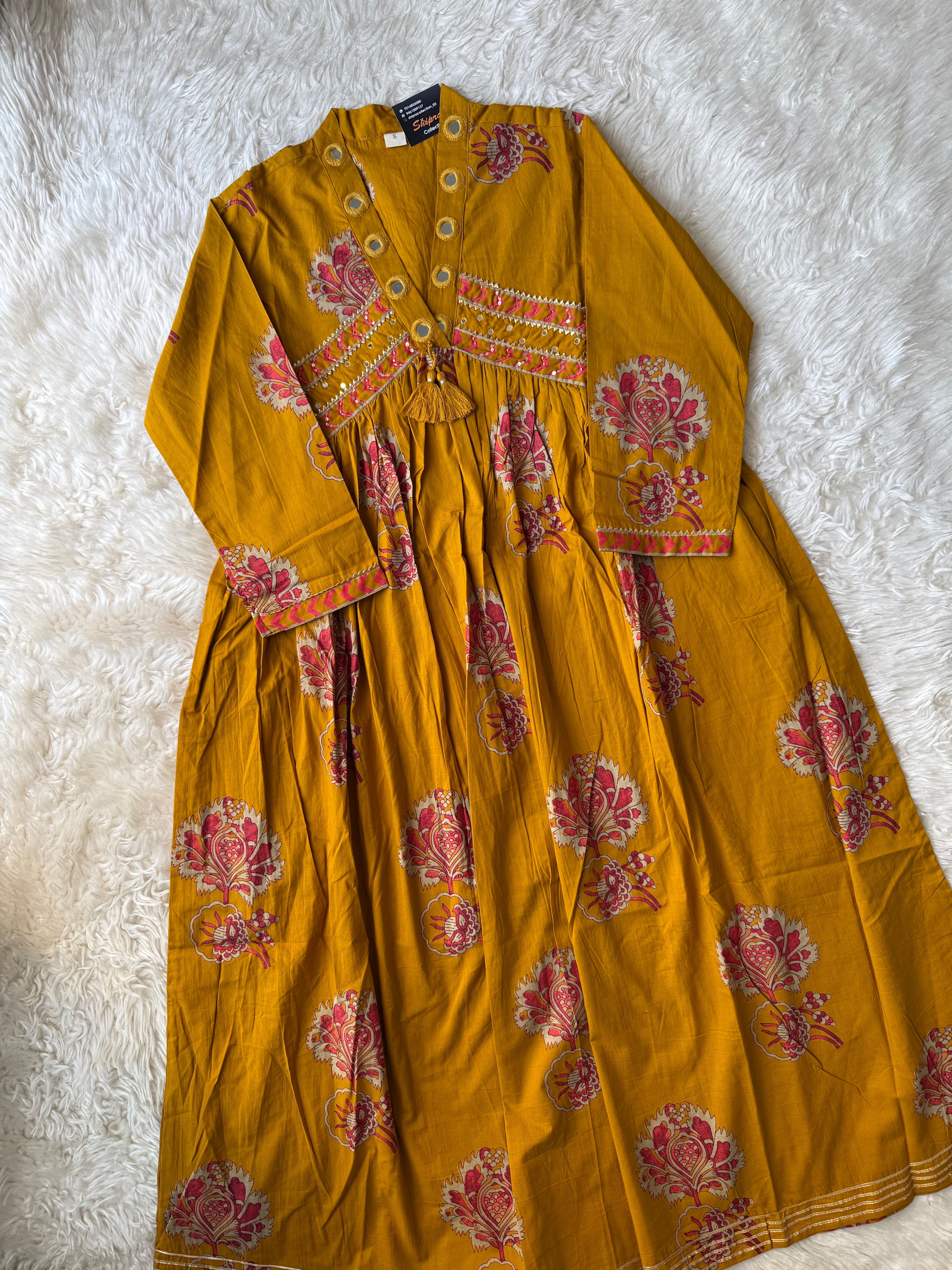 Premium Cotton Flare Kurti Pant Set