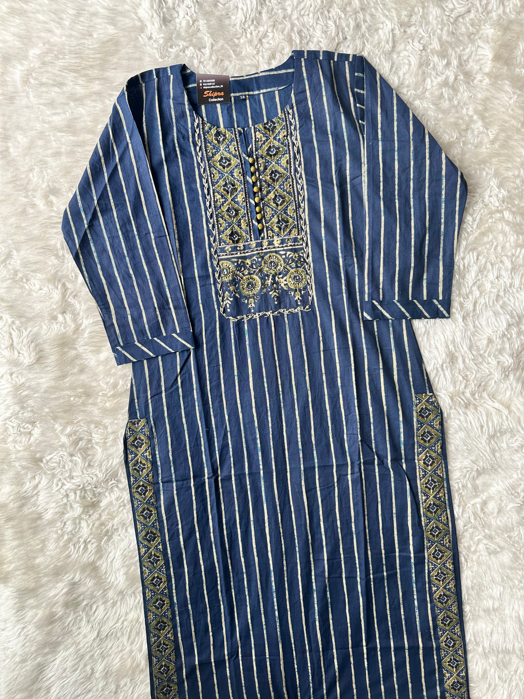 Premium Cotton Kurti Pant Dupatta Set