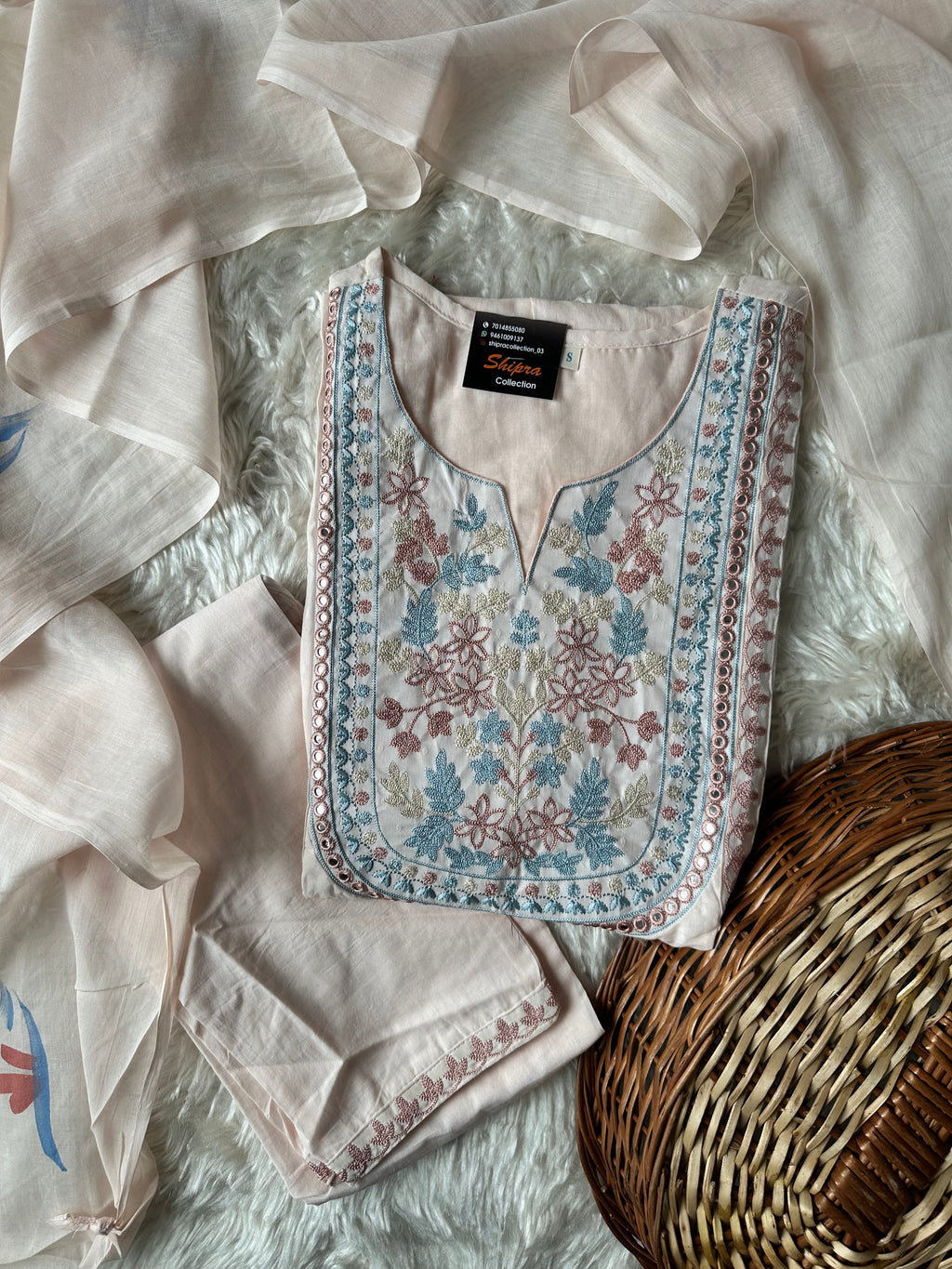 Premium Mul Cotton Thread Work Collection