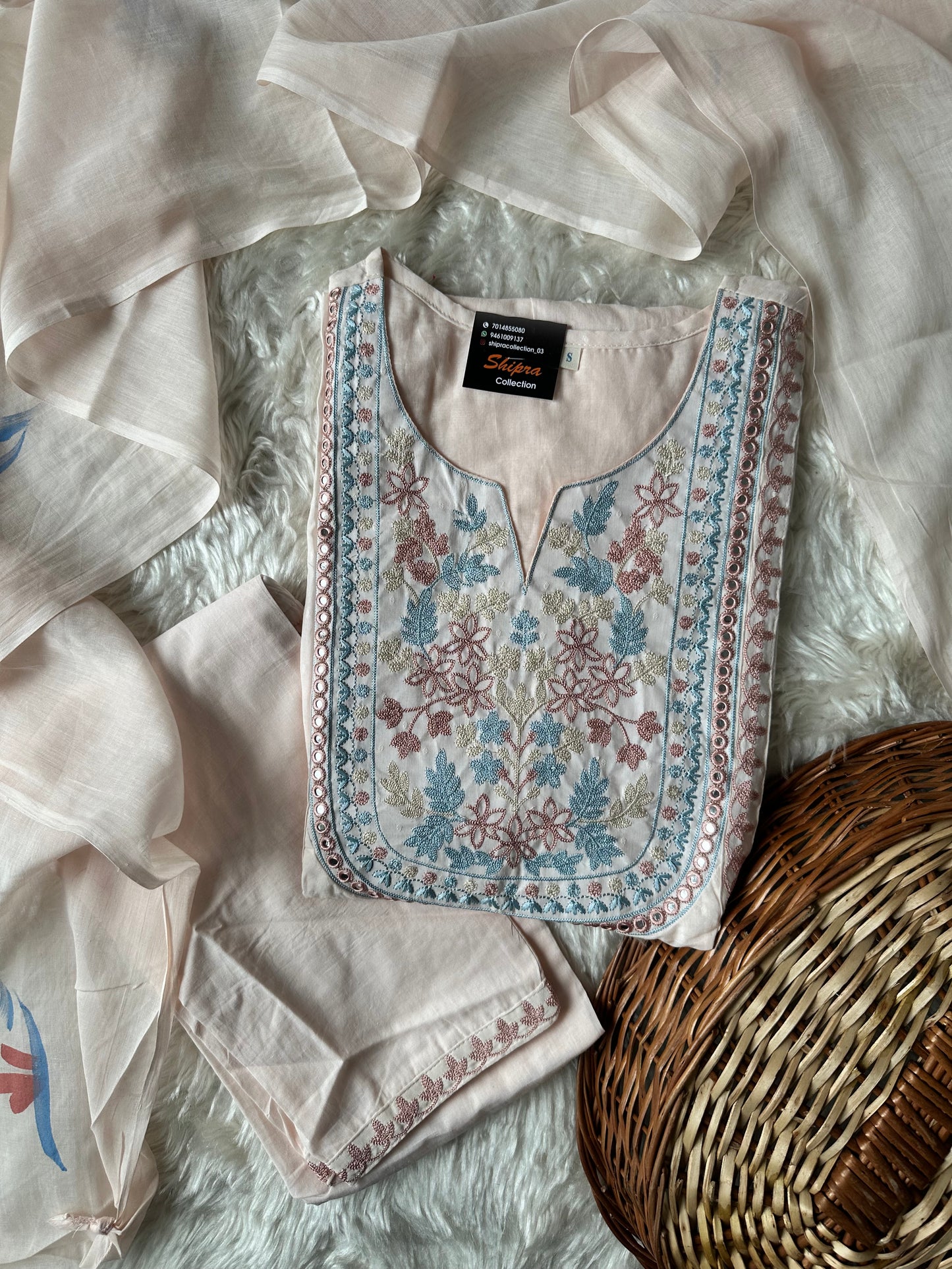 Premium Mul Cotton Thread Work Collection
