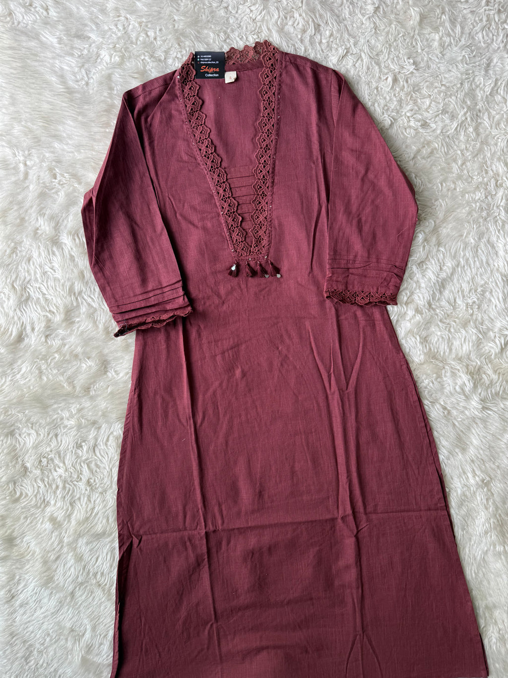 Khadi Cotton Kurti Pant Set
