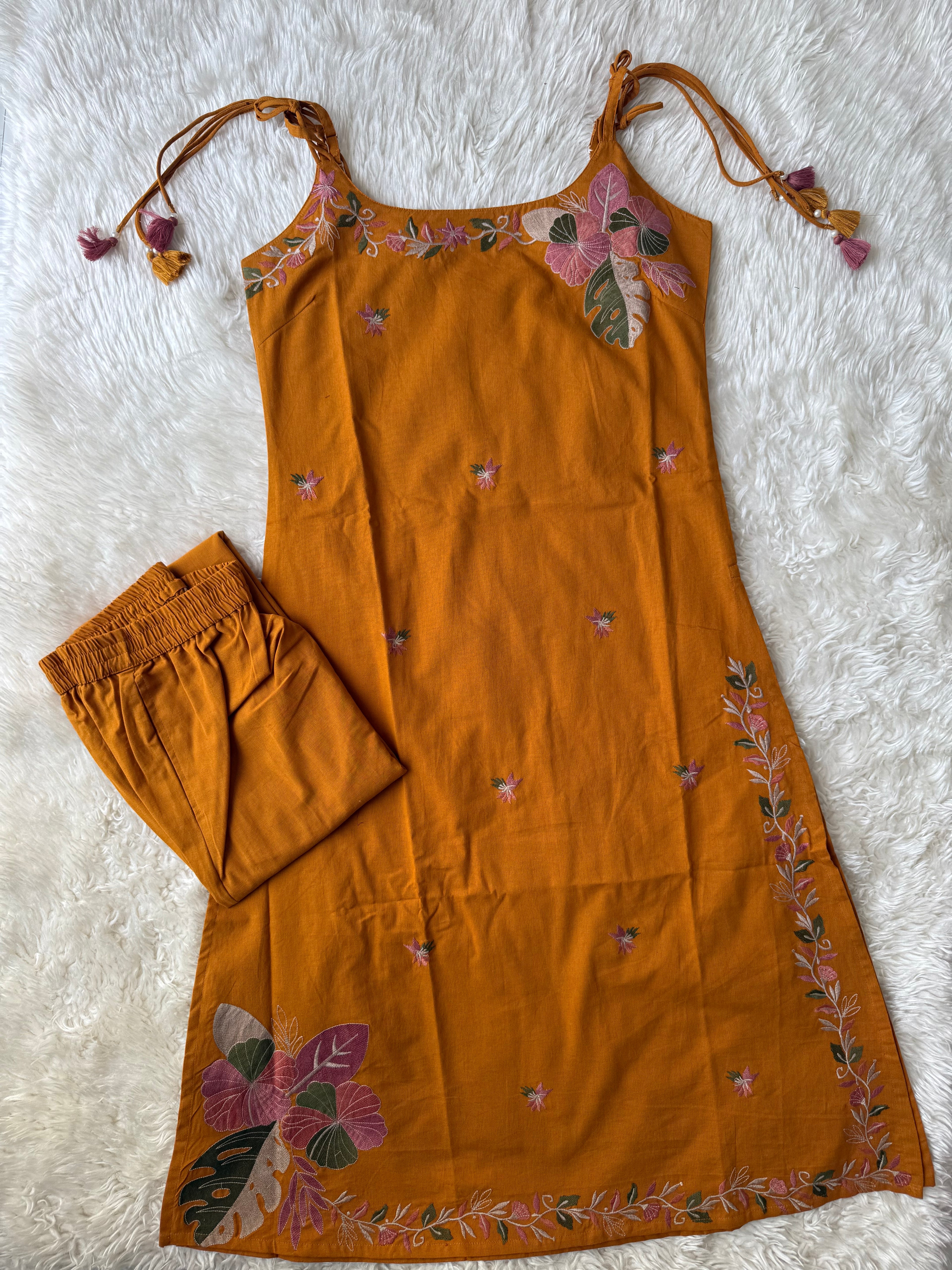 Khadi Cotton Noodle Strap Set