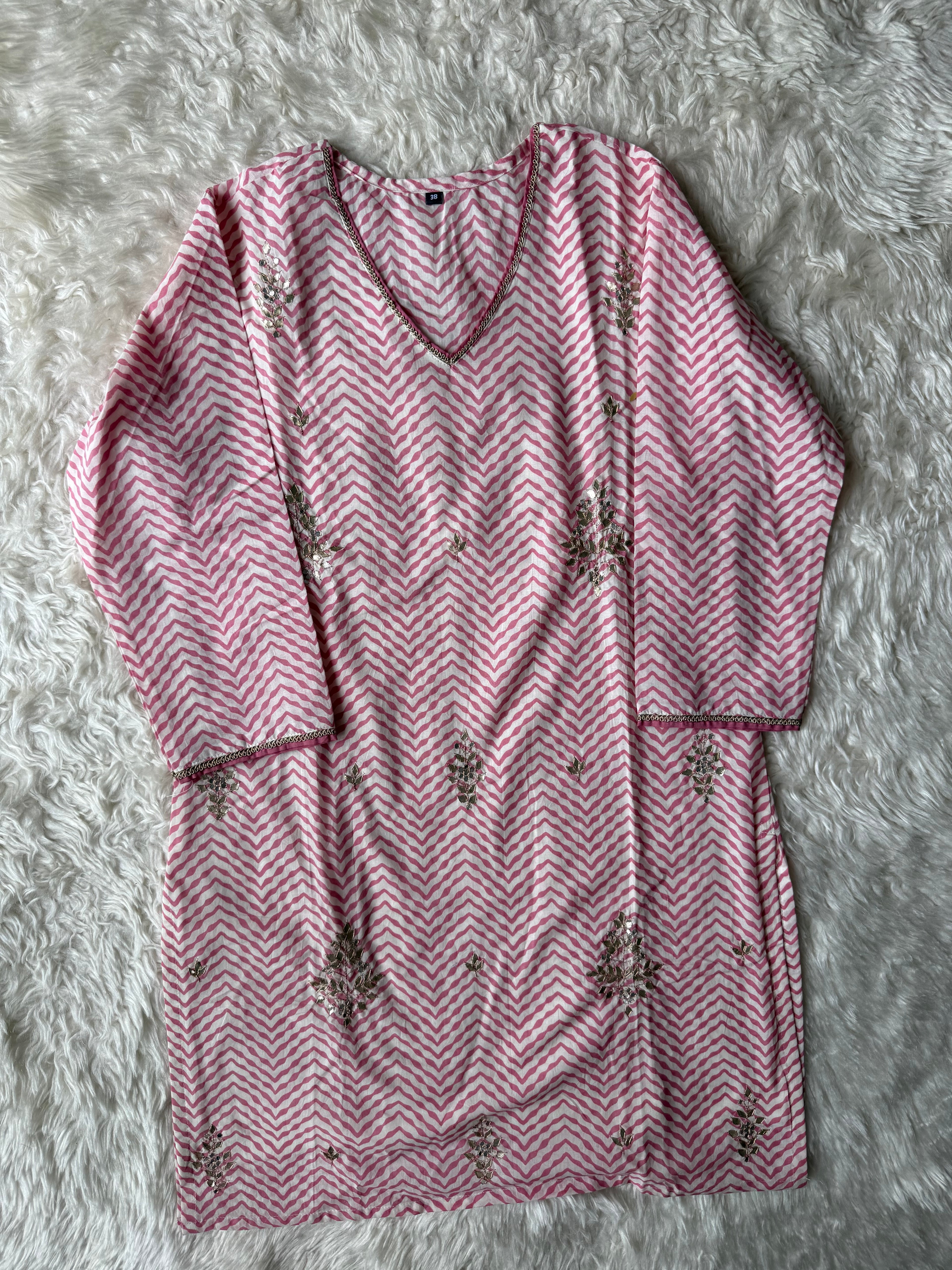 Premium Cotton Kurti Sharara Dupatta Set