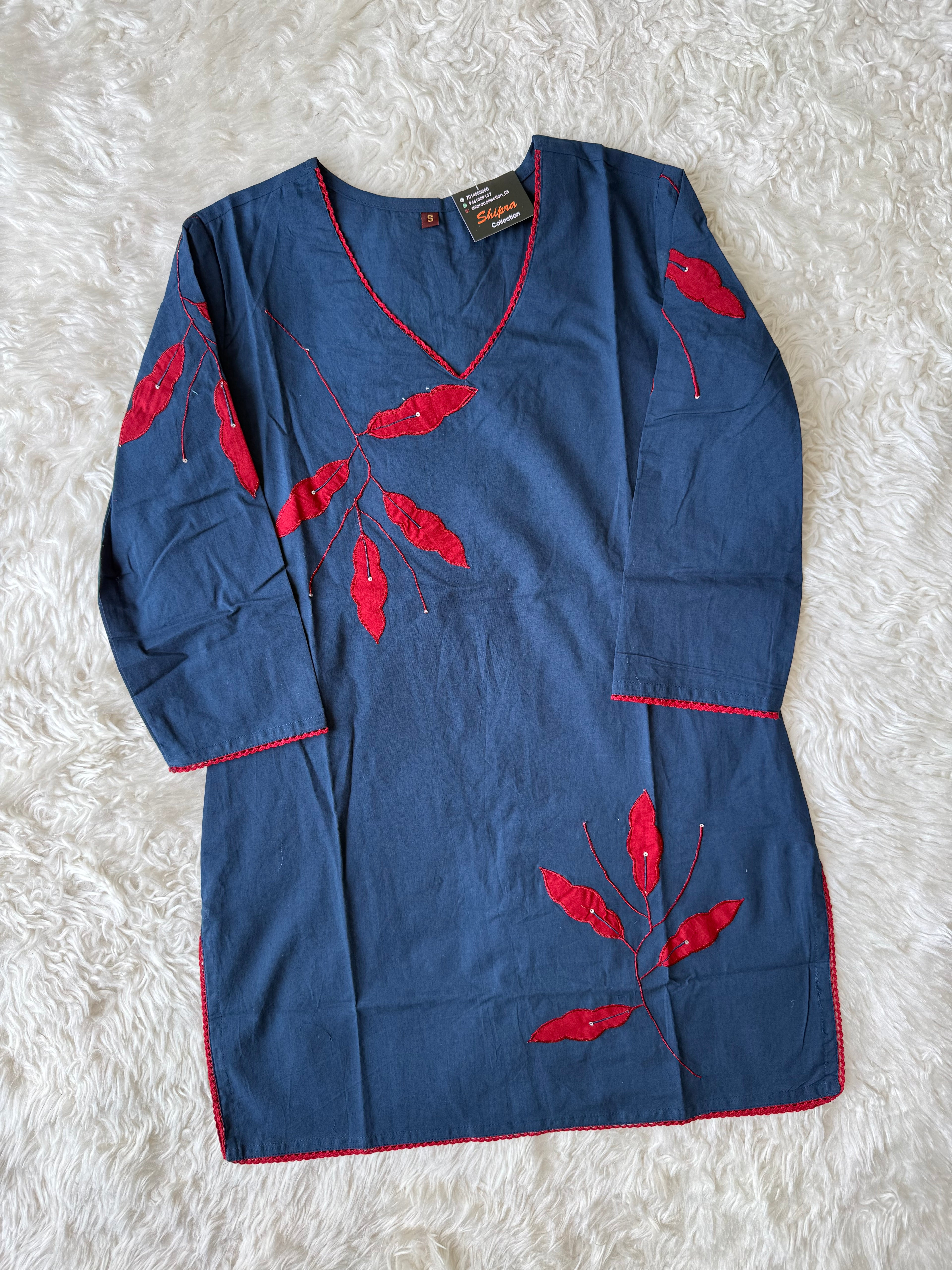 Breathable Cotton Aplique Work Co-ord Set